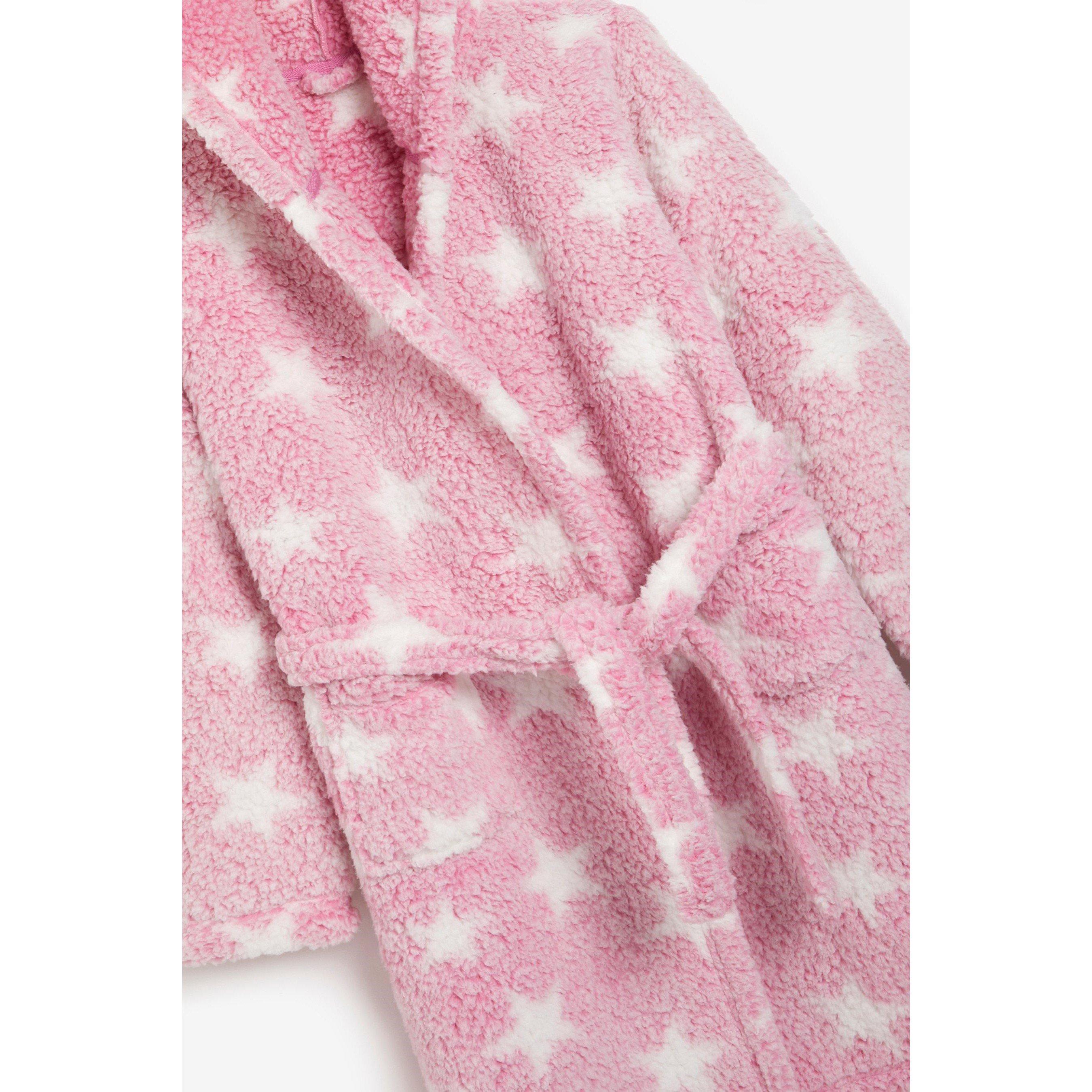 Lyserød - Be You - Older Older Girls Frosted Star Borg Robe - 2