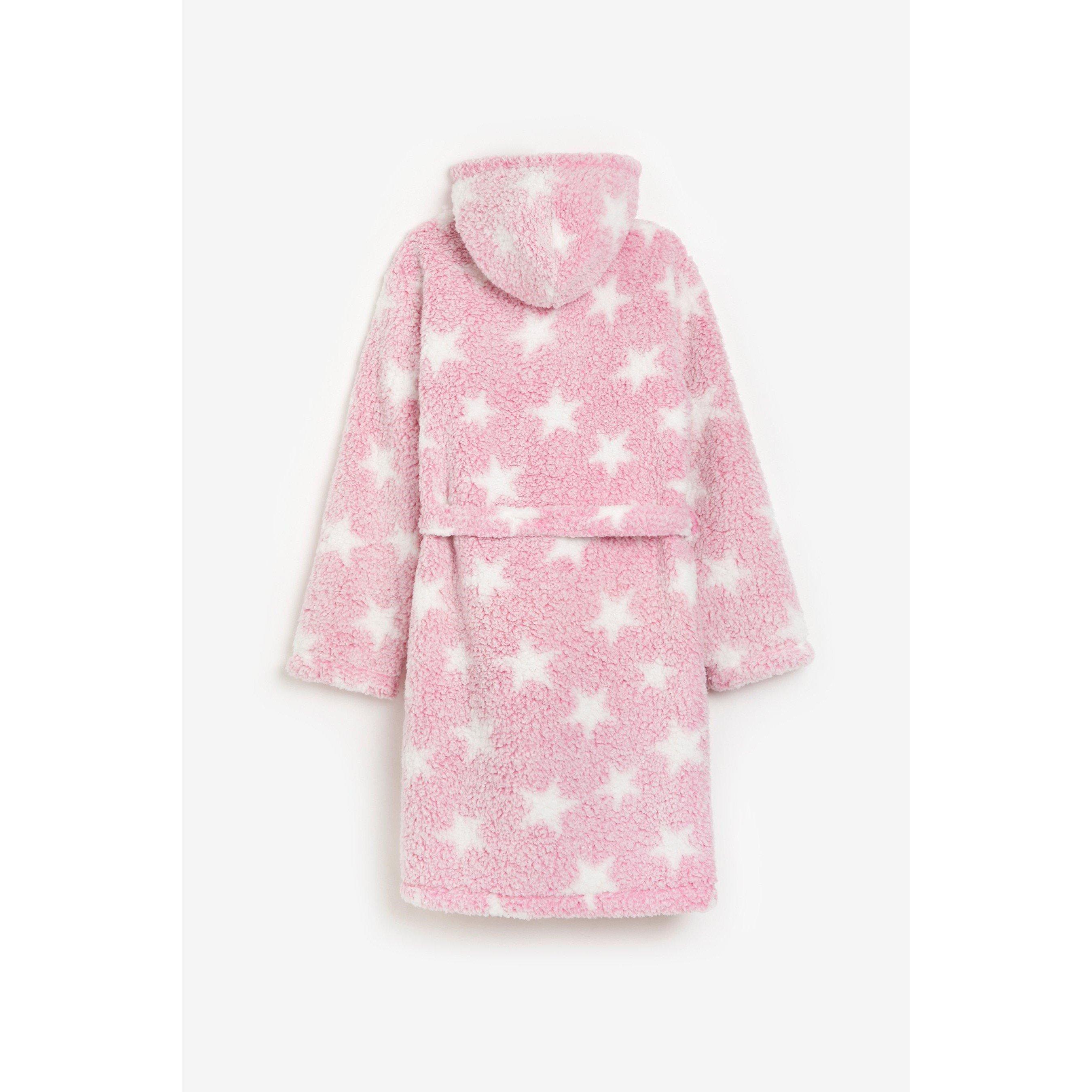 Lyserød - Be You - Older Older Girls Frosted Star Borg Robe - 5