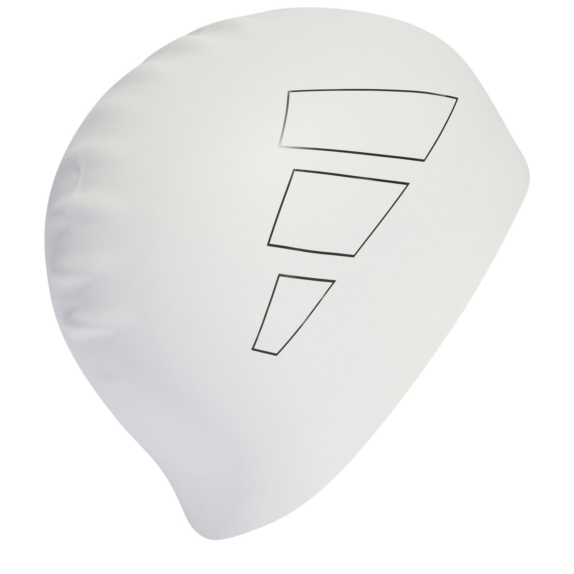 Wit/Zwart - adidas - 3 Stripes Swim Cap Adults - 2