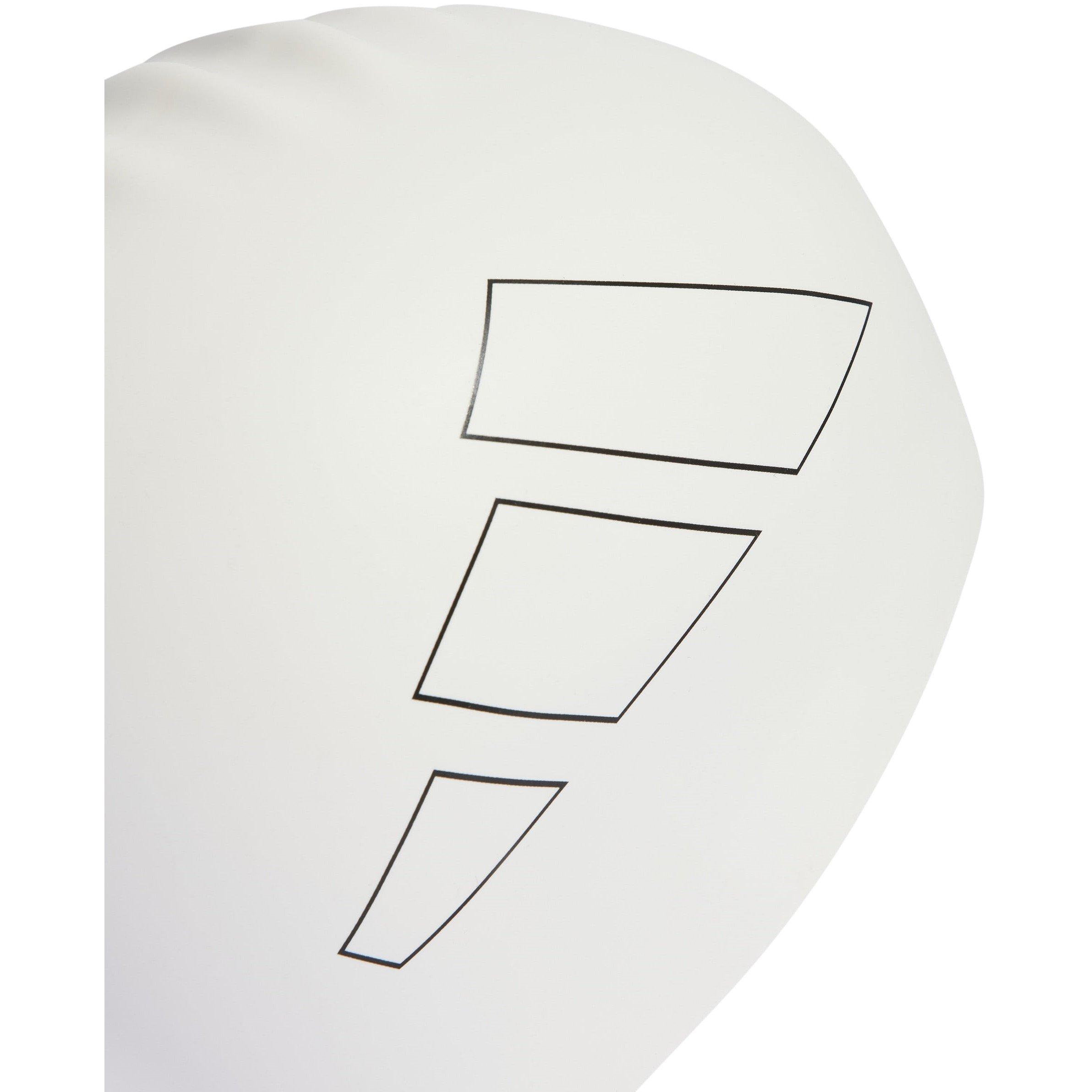 Wit/Zwart - adidas - 3 Stripes Swim Cap Adults - 3