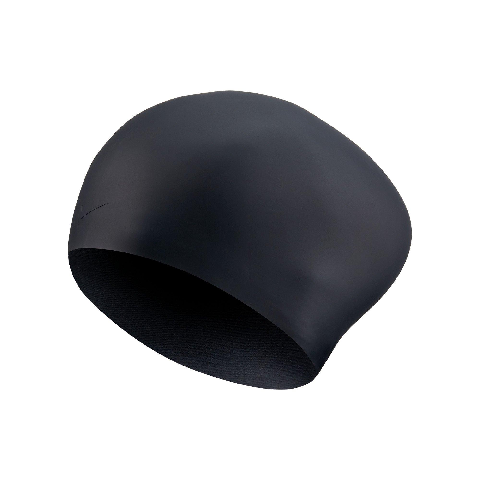 Black - Nike - Long Hair Swimming Cap Adults - 2