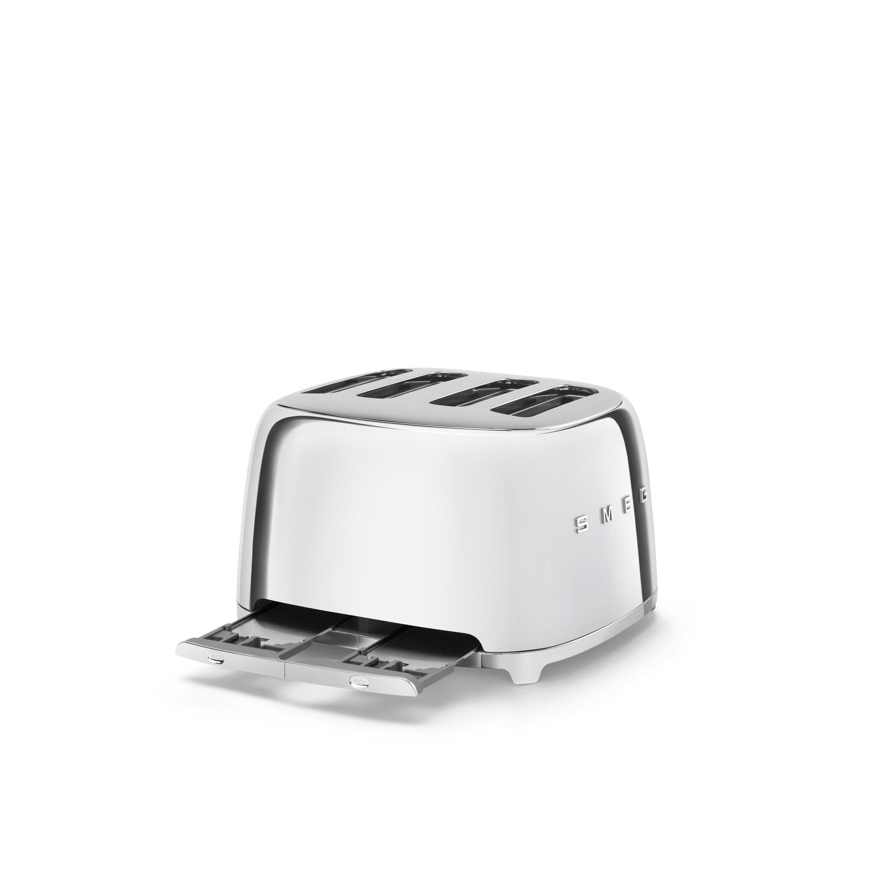 Stainless Steel - Smeg - 50s Style 4-Slice Toaster Stainless Steel - 3