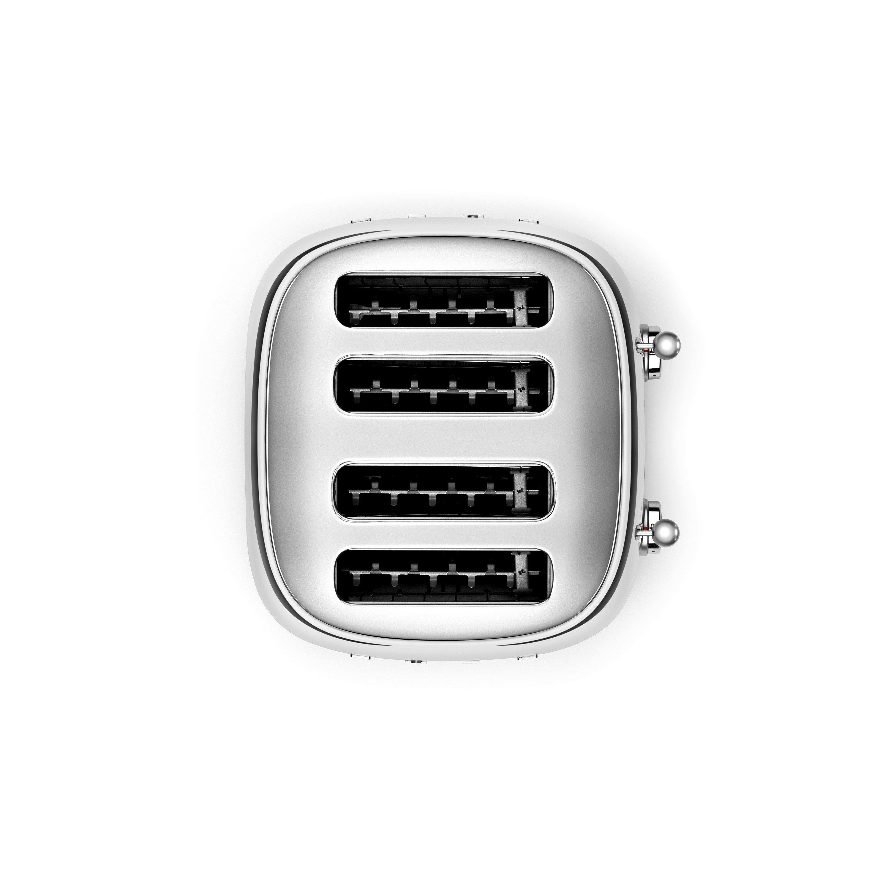 Stainless Steel - Smeg - 50s Style 4-Slice Toaster Stainless Steel - 4