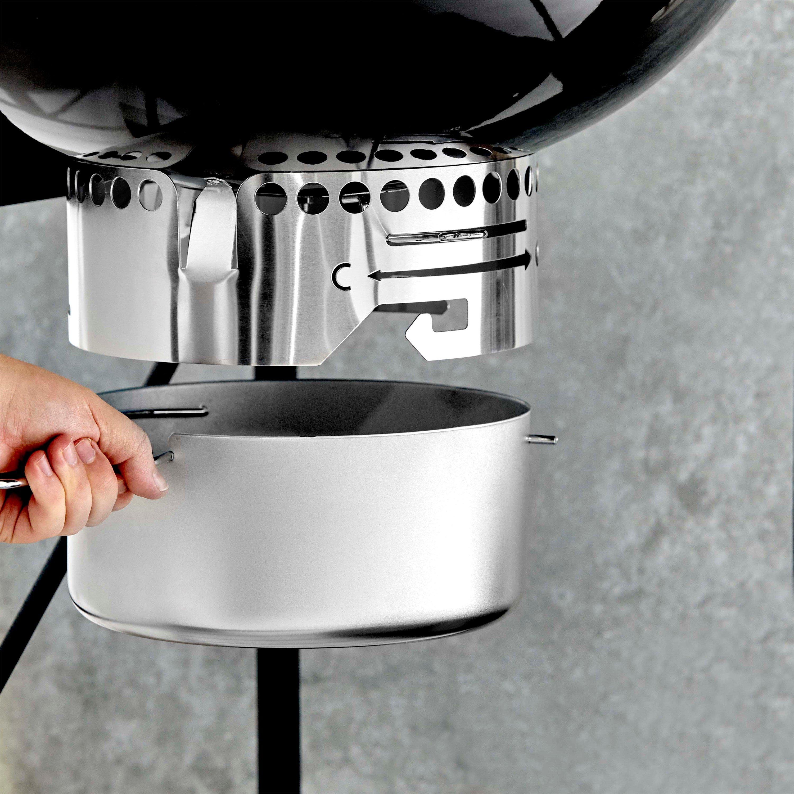 Black - Tower - Kettle Grill with Side Table - 12