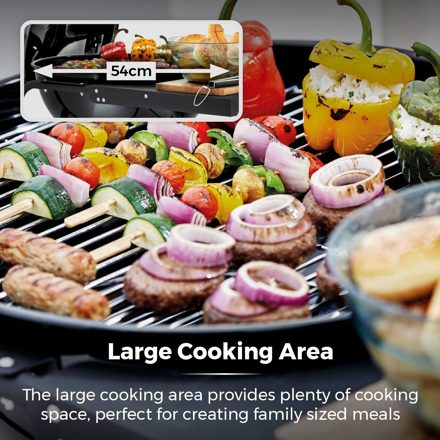 Black - Tower - Kettle Grill with Side Table - 3