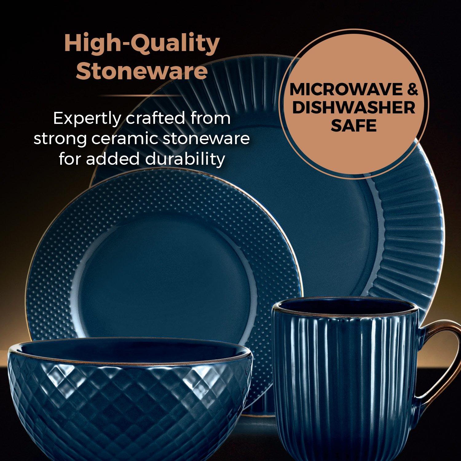 Midnight Blue - Tower - Empire 16 Piece Dinnerware Set - 4