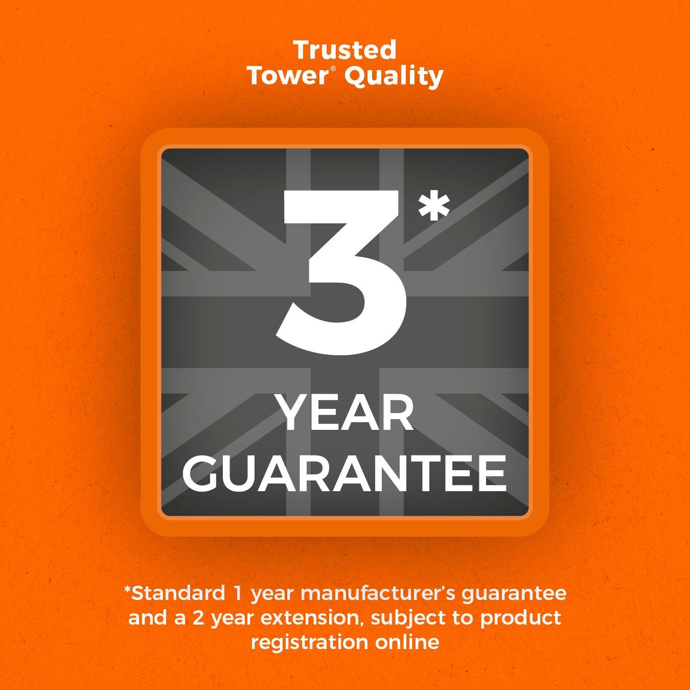 Black - Tower - 3 Burner Gas BBQ Cover Black - 9