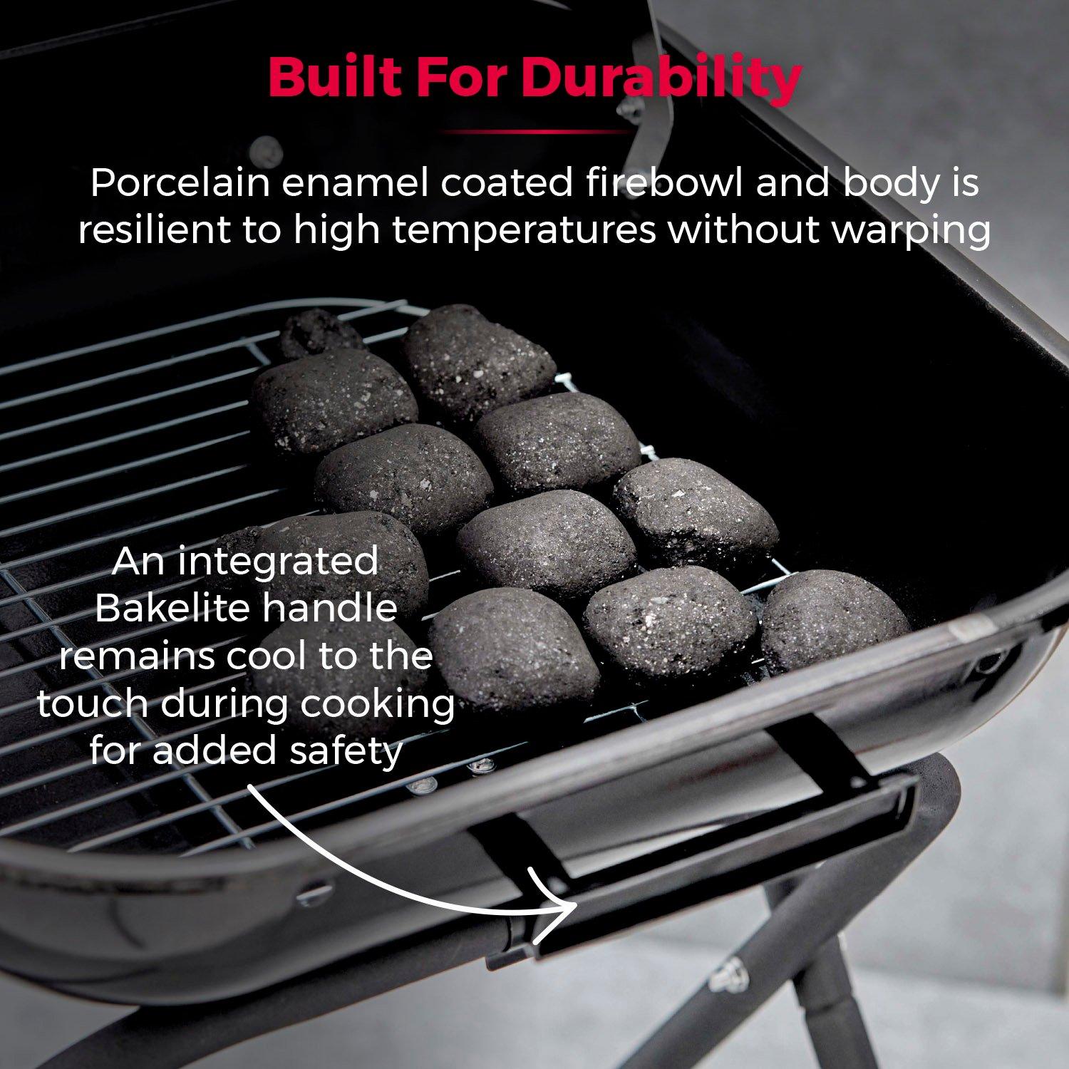 Black - Tower - XL Portable Grill With Collapsible Legs - 7
