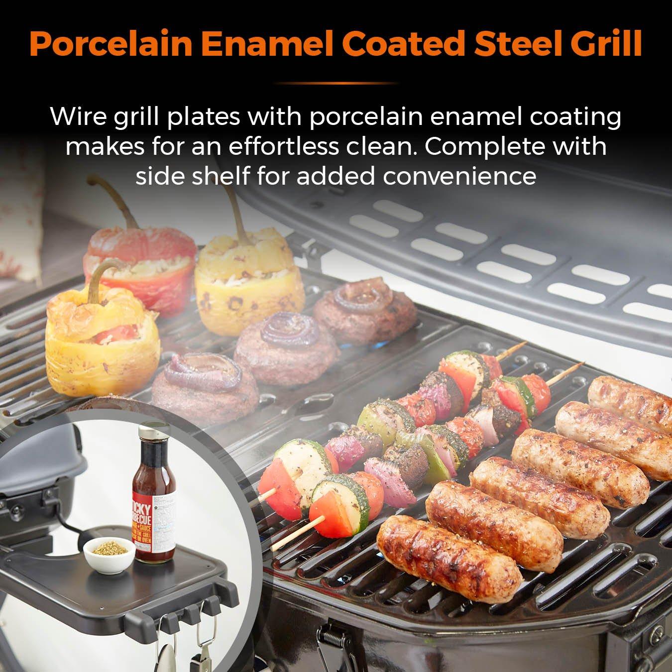 Grey - Tower - Tourer Two Burner Portable Gas BBQ - 5