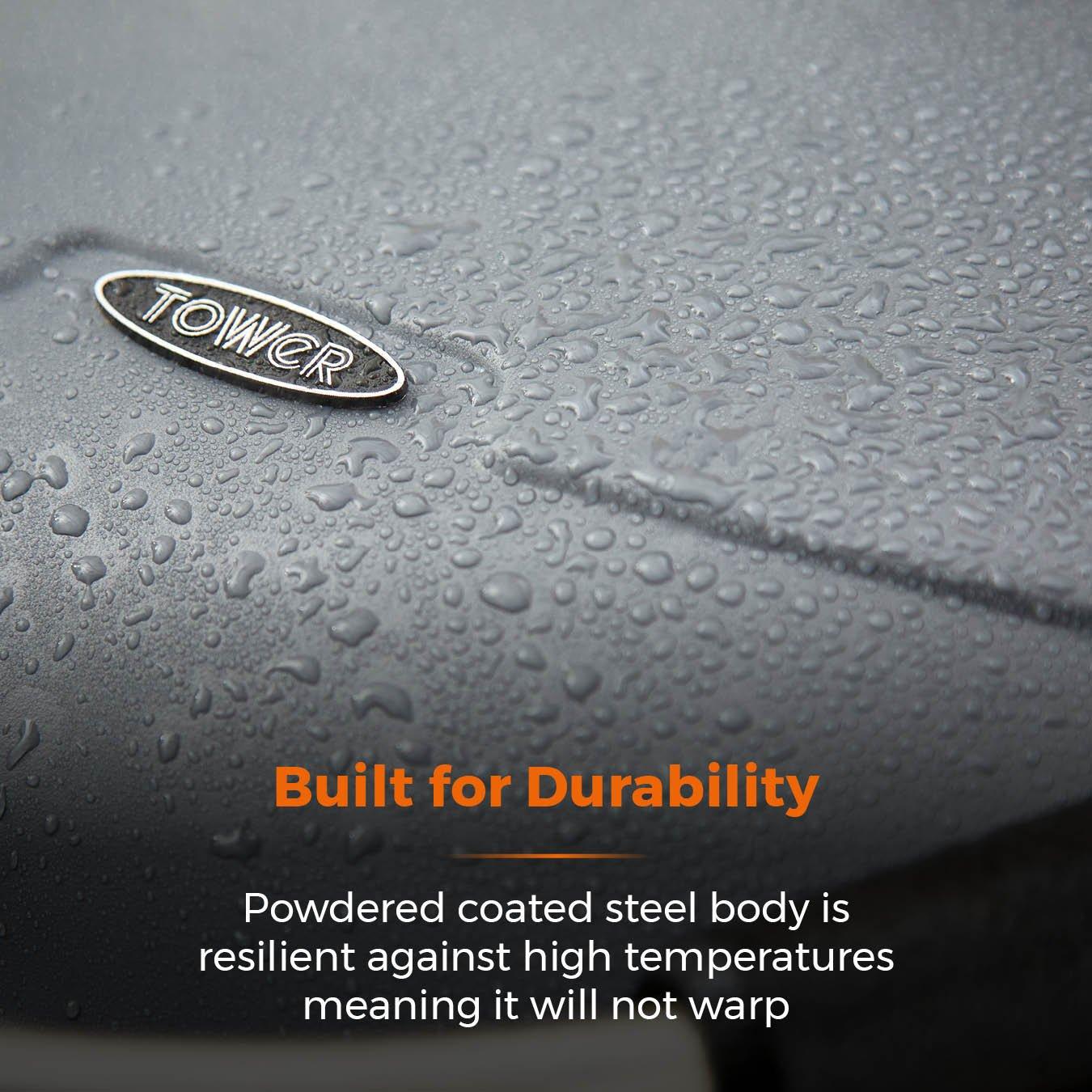 Grey - Tower - Tourer Two Burner Portable Gas BBQ - 6