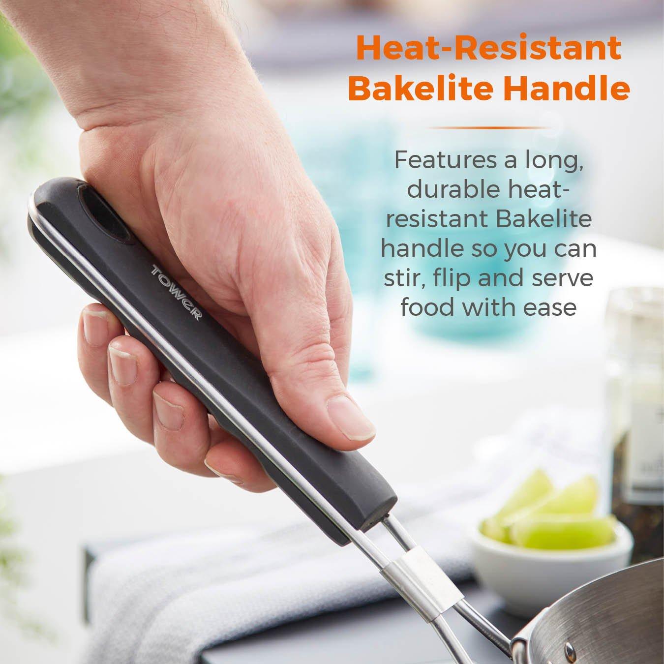 Stainless Steel - Tower - 28cm Grill Wok with Folding Handle - 5