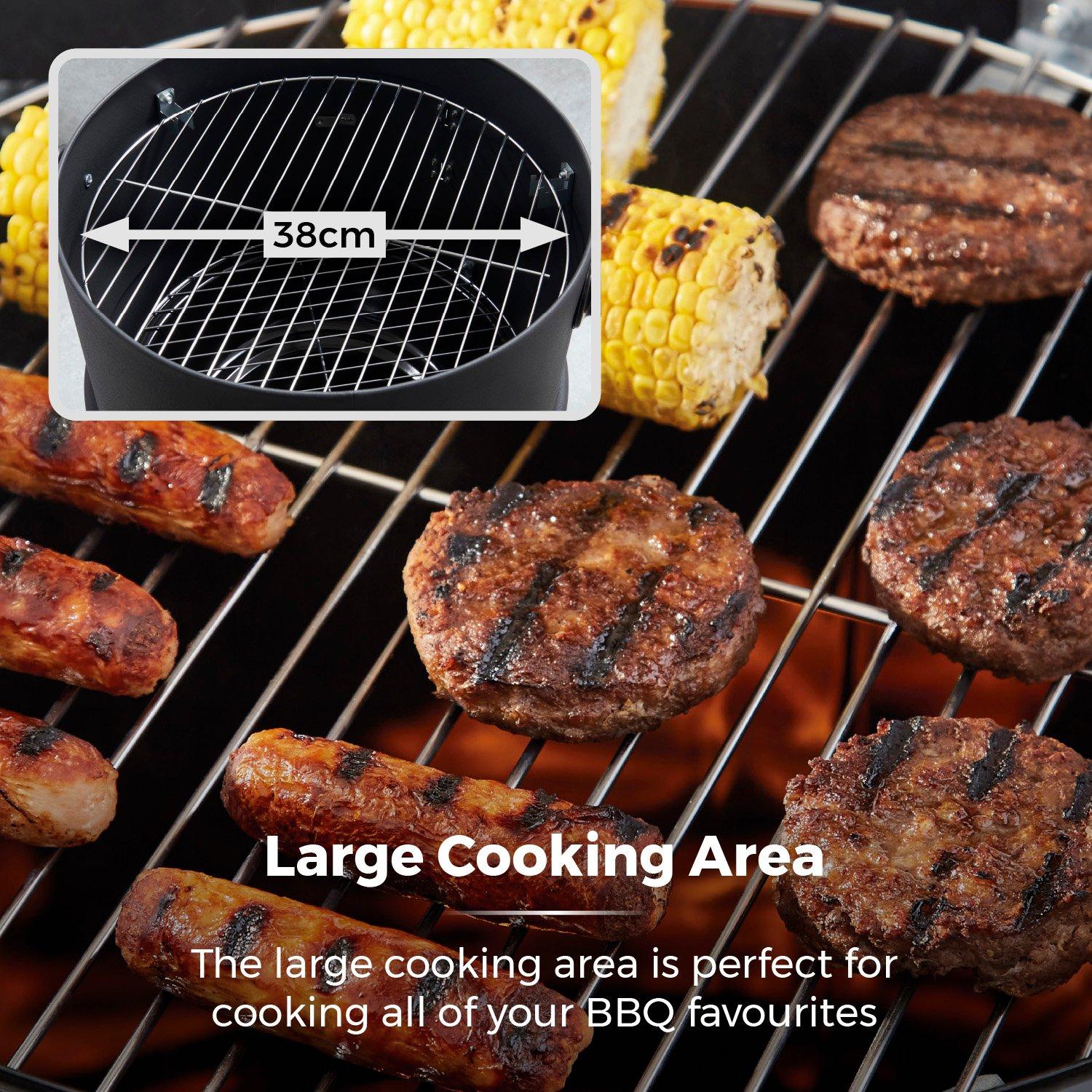 Black - Tower - Smoker Grill - 4