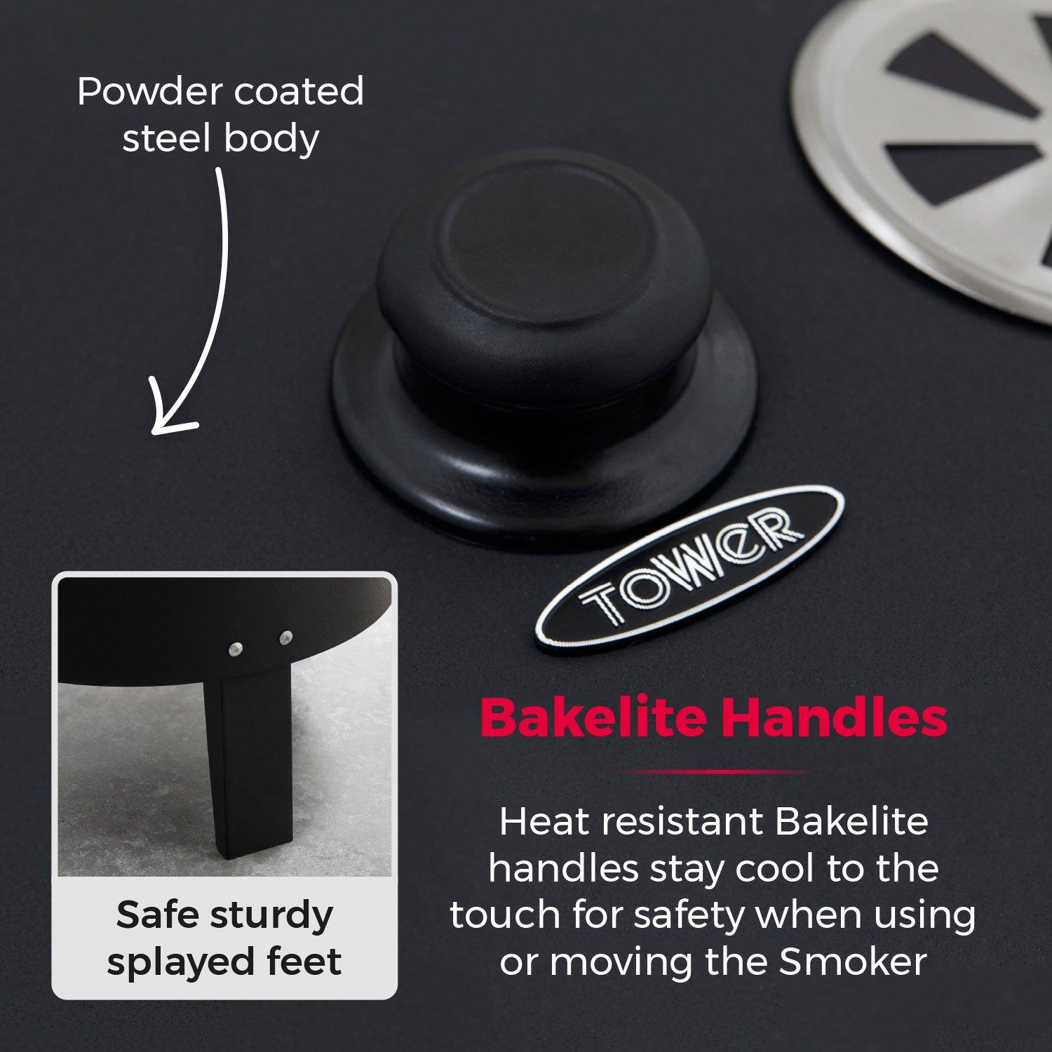 Black - Tower - Smoker Grill - 6