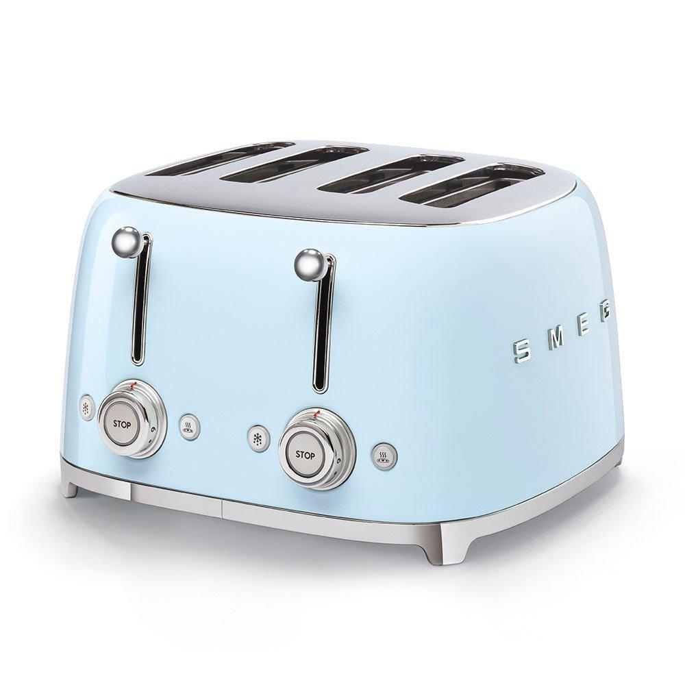 Blue - Smeg - 50s 4 by 4 Slice Toaster Blue - 2
