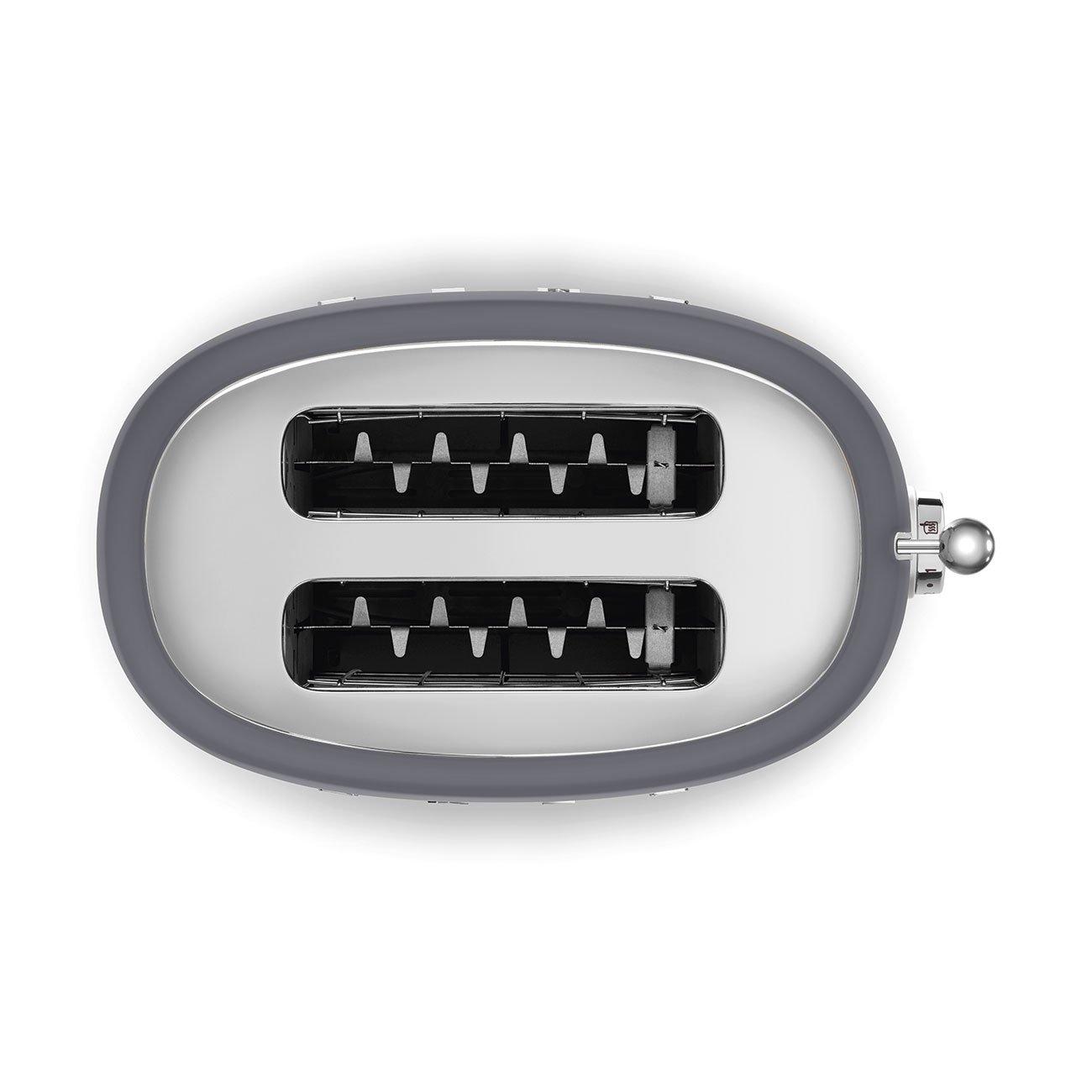 Grey - Smeg - 2 Slice Toaster Slate Grey - 4