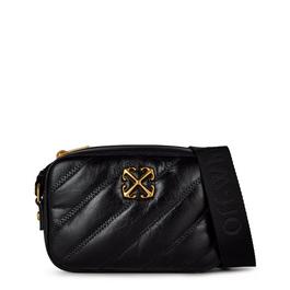 Off White Quilted Camera Bag