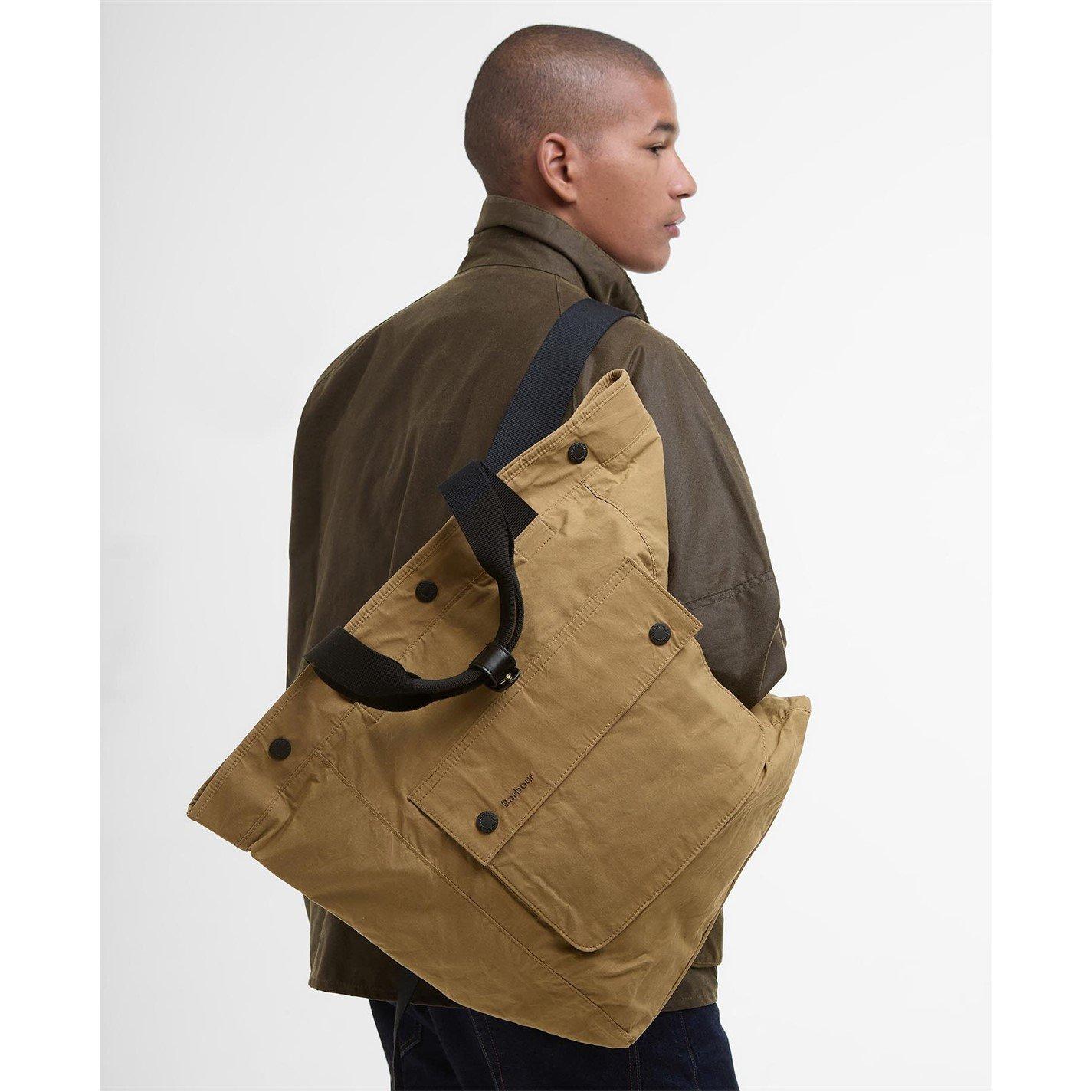 Gold Khaki KH51 - Barbour - Transport 3 Way Tote Bag - 2