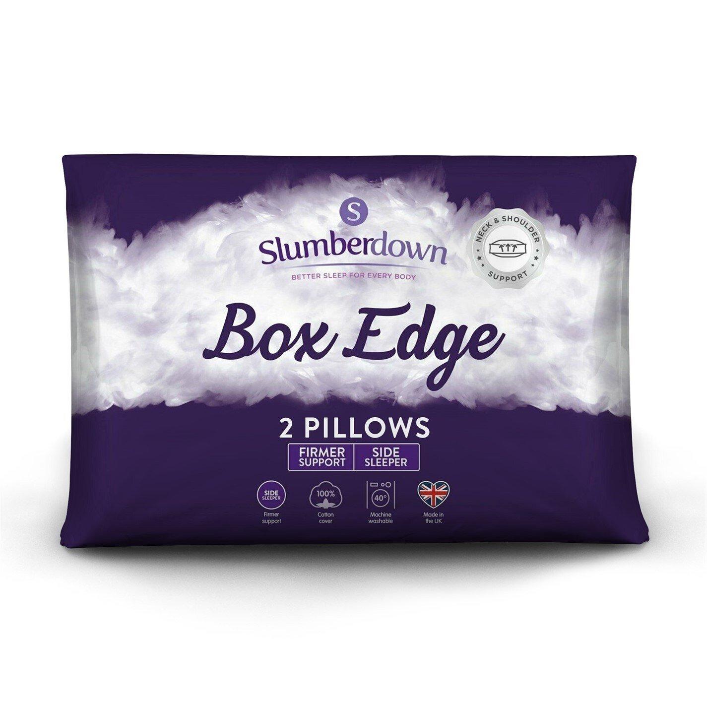 White - Slumberdown - Box Edge Firm Pillow - 1