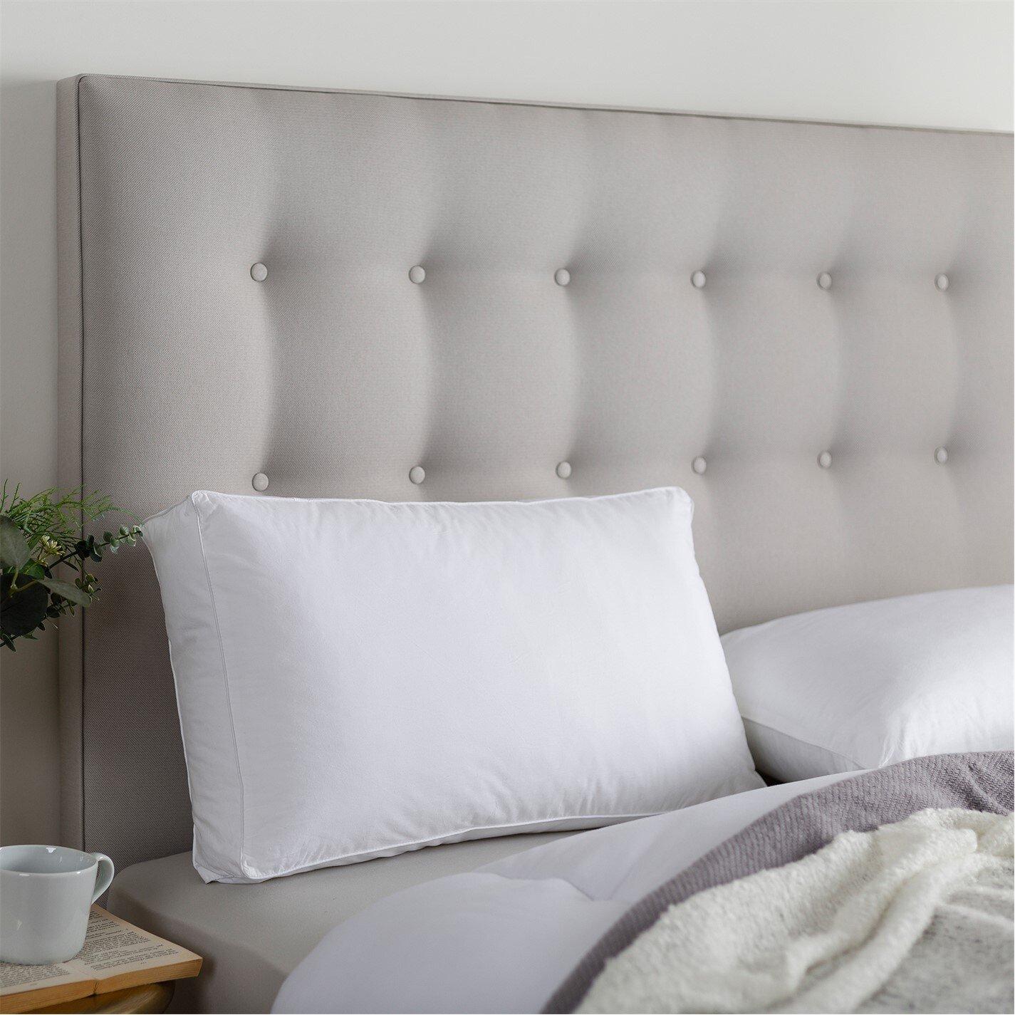 White - Slumberdown - Box Edge Firm Pillow - 2