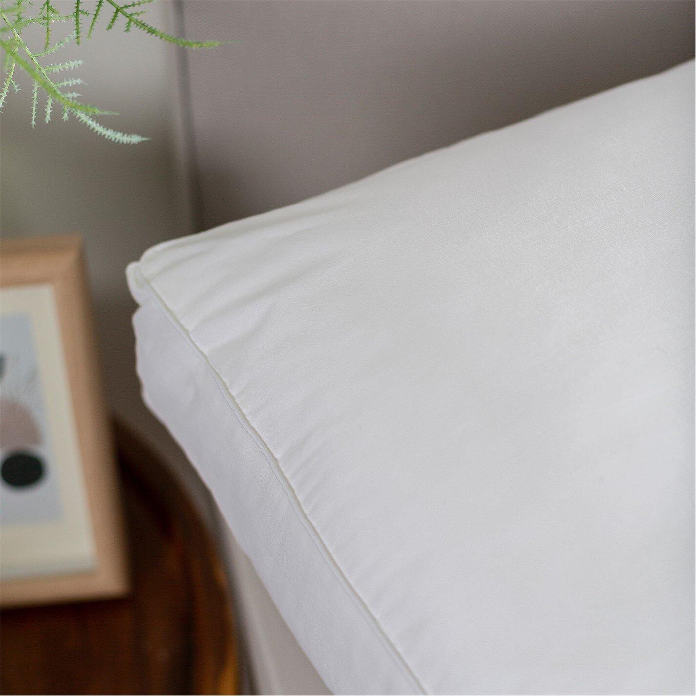 White - Slumberdown - Box Edge Firm Pillow - 5