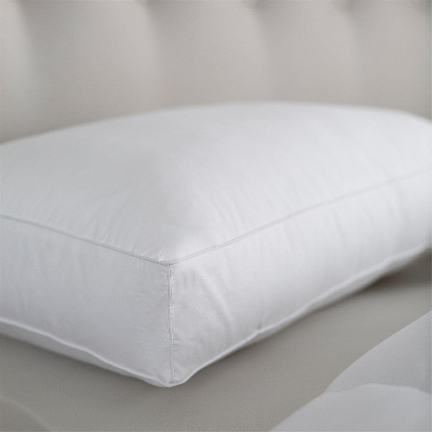 White - Slumberdown - Box Edge Firm Pillow - 6