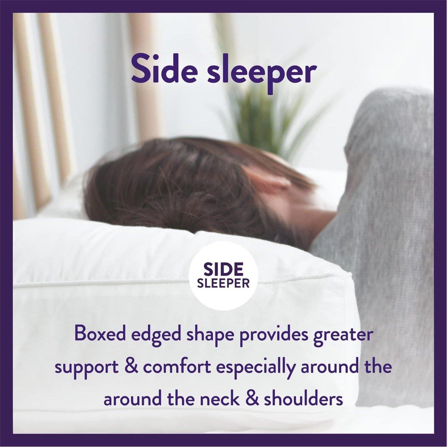 White - Slumberdown - Box Edge Firm Pillow - 9