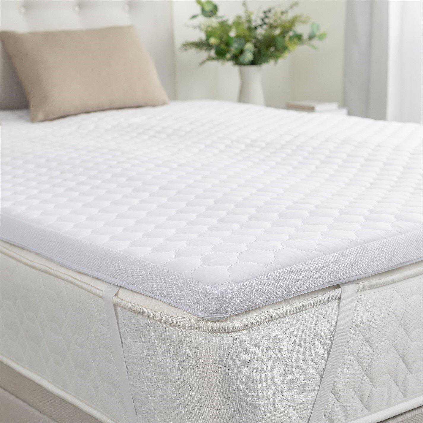 White - Slumberdown - Airstream Breathable 4cm Mattress Topper - 2