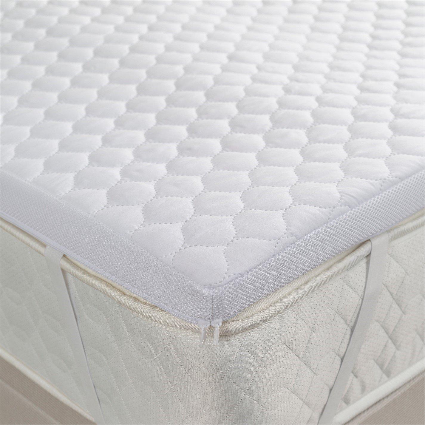 White - Slumberdown - Airstream Breathable 4cm Mattress Topper - 3