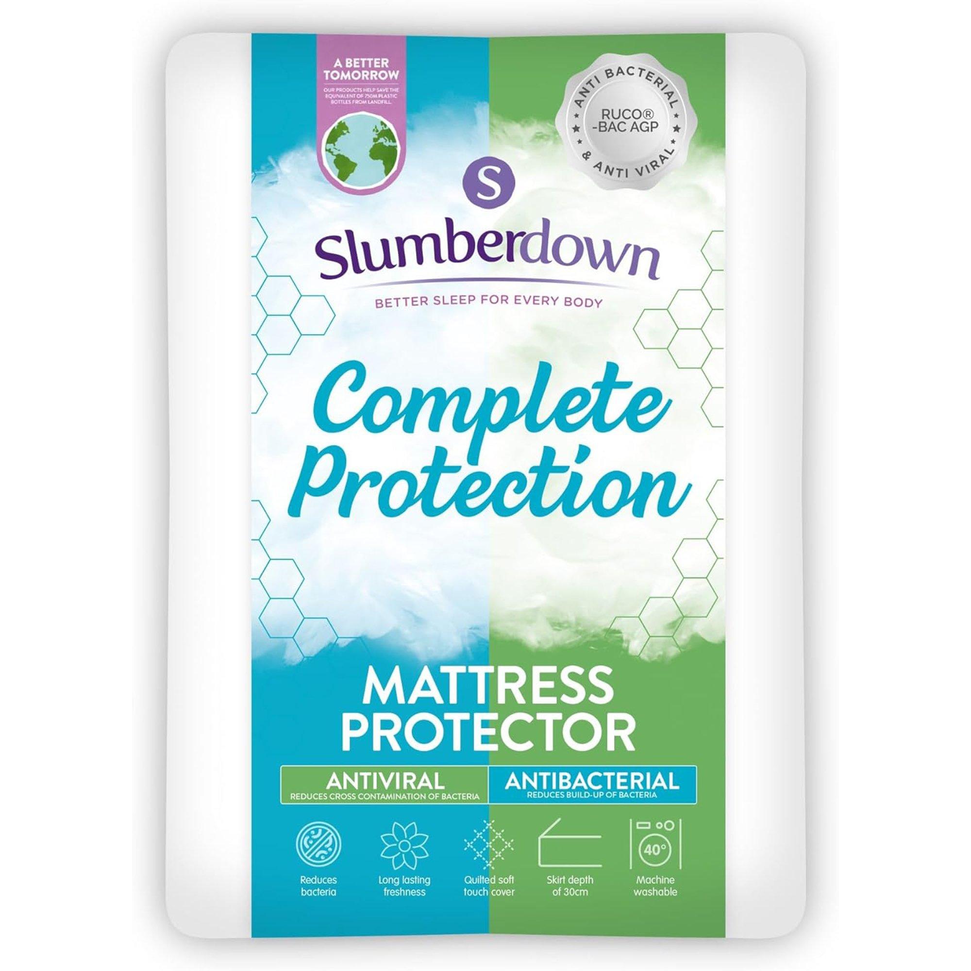 Slumberdown  Complete Protection Mattress Protector - White - King