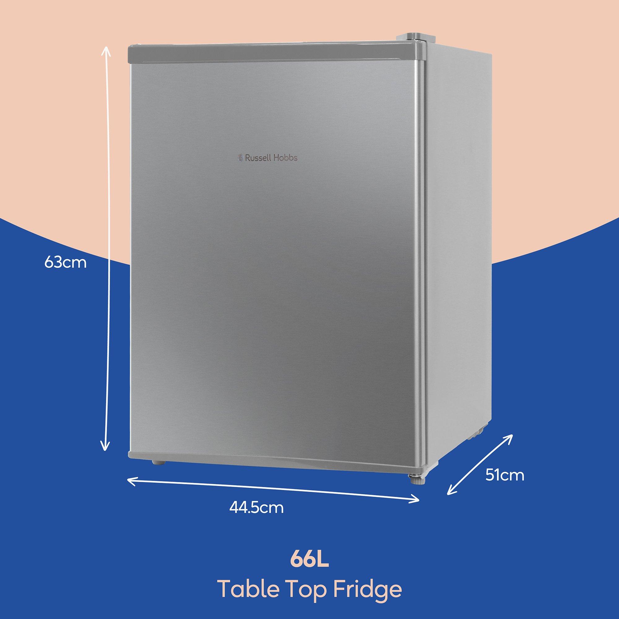 Silver - Russell Hobbs - RUSSELL HOBBS 66L TABLE TOP FRIDGE - 2