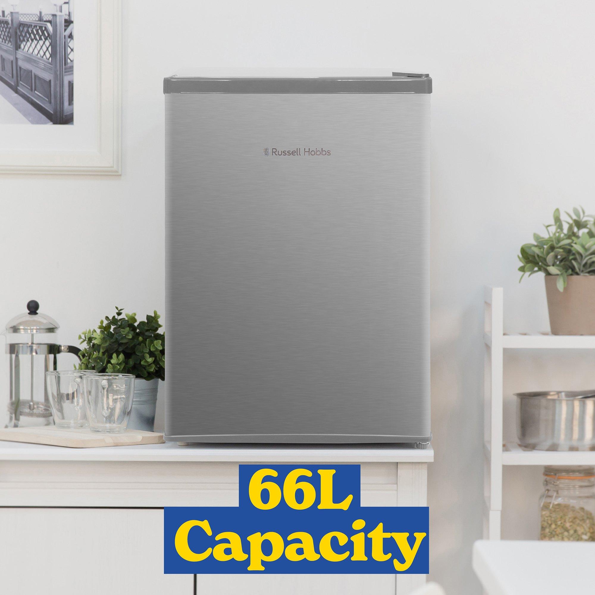 Silver - Russell Hobbs - RUSSELL HOBBS 66L TABLE TOP FRIDGE - 3