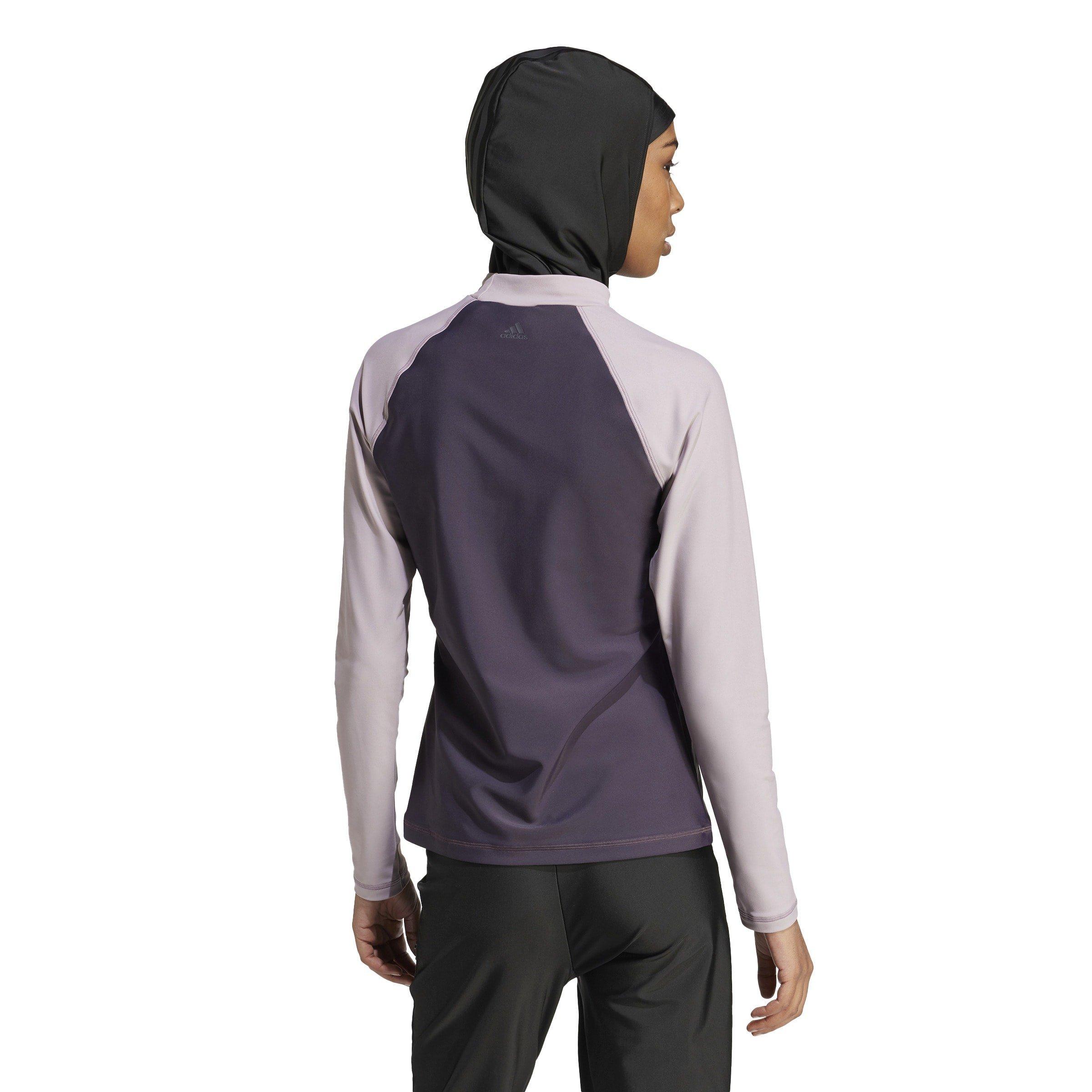 Auro Black/Fig - adidas - Womens Long Sleeve Rash Guard - 3