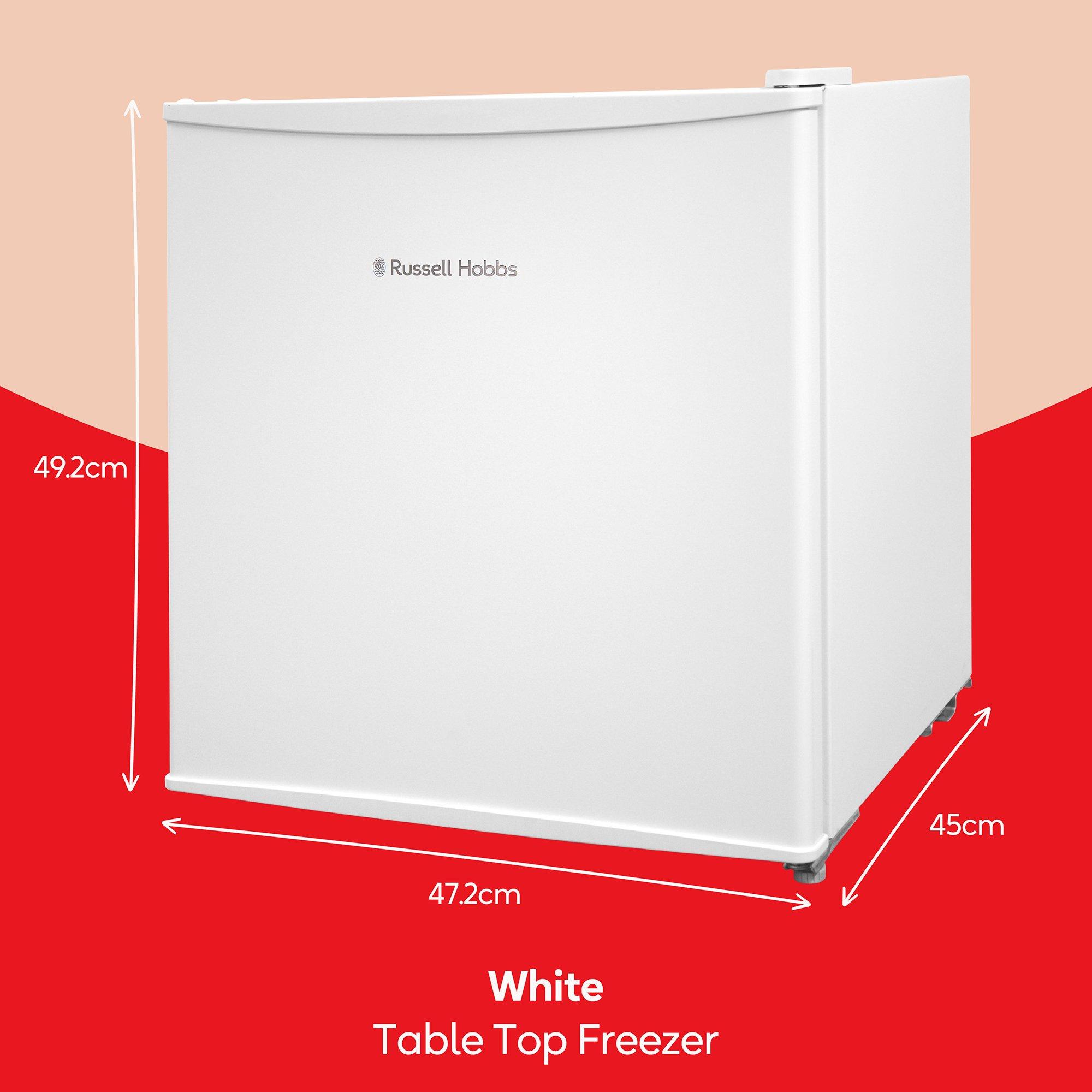 White - Russell Hobbs - RUSSELL HOBBS 31L TABLE TOP FREEZER - WHITE - 2