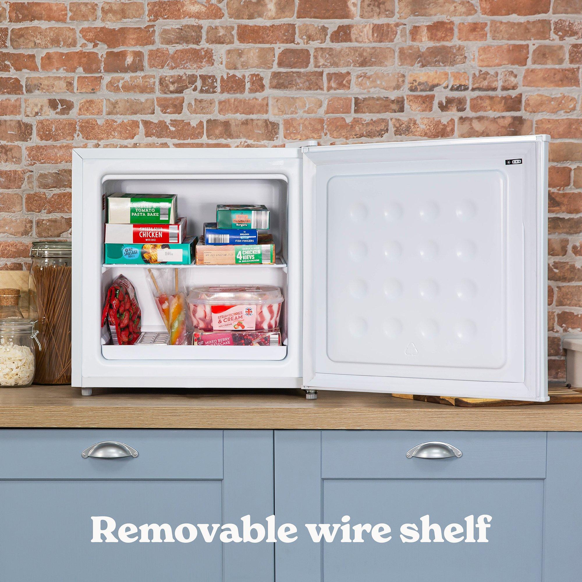 White - Russell Hobbs - RUSSELL HOBBS 31L TABLE TOP FREEZER - WHITE - 4