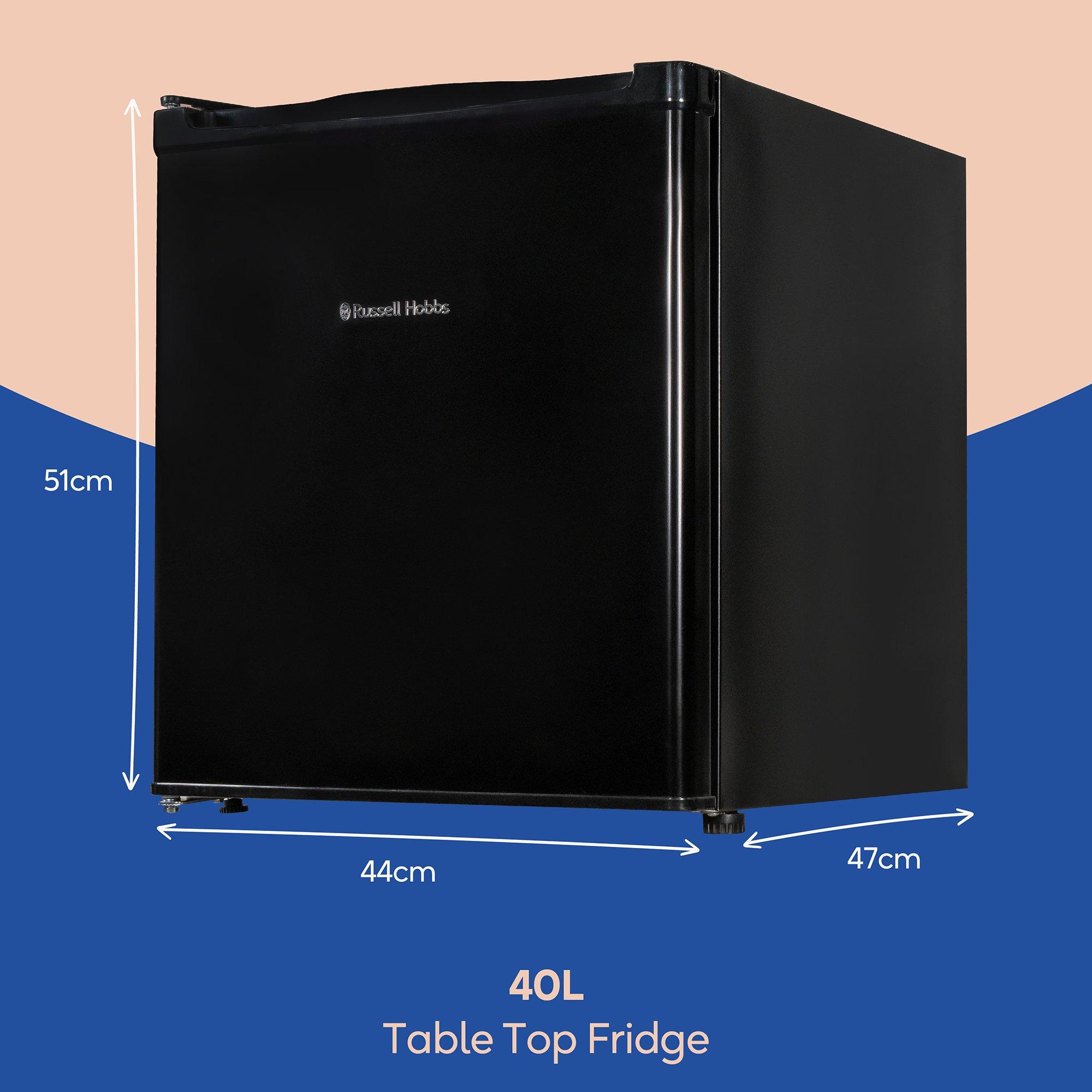 Black - Russell Hobbs - RUSSELL HOBBS 40L TABLE TOP FRIDGE - BLACK - 2