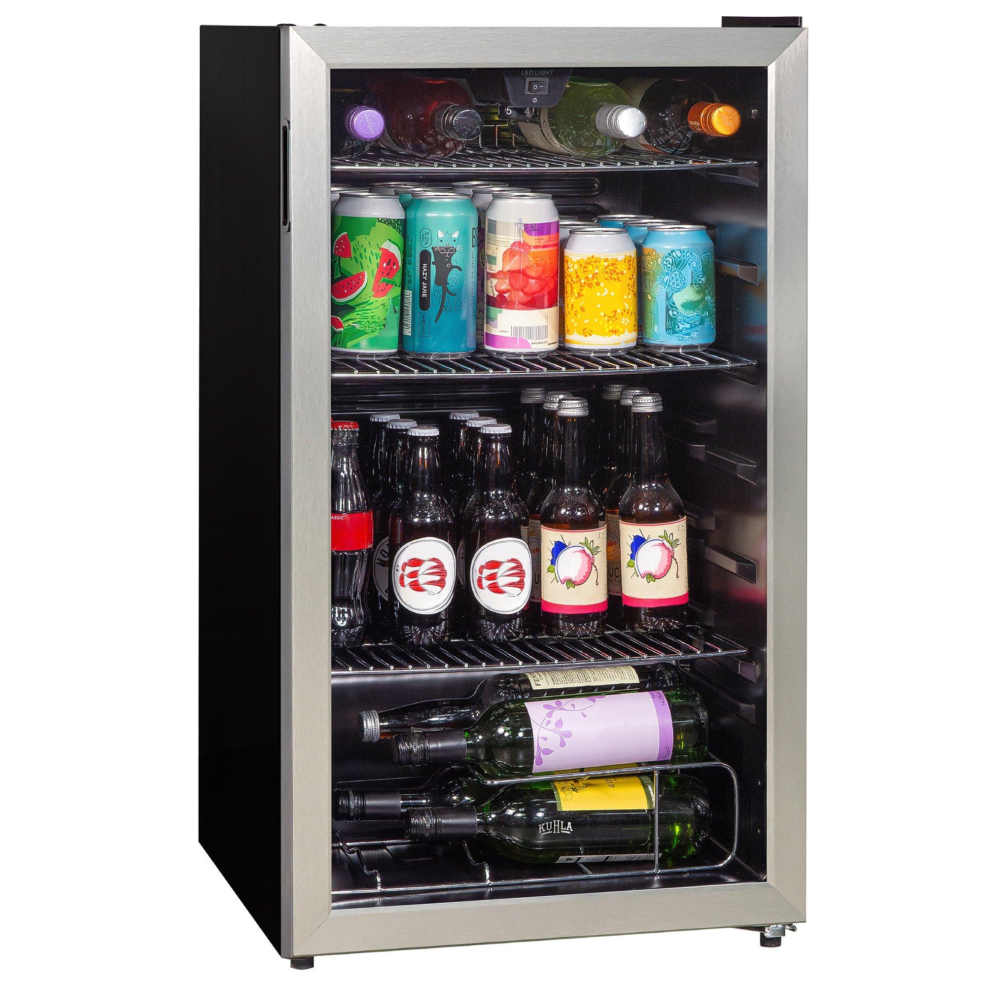 Silver - KUHLA - 48 CAN BEVERAGE COOLER - STAINLESS STEEL - 8