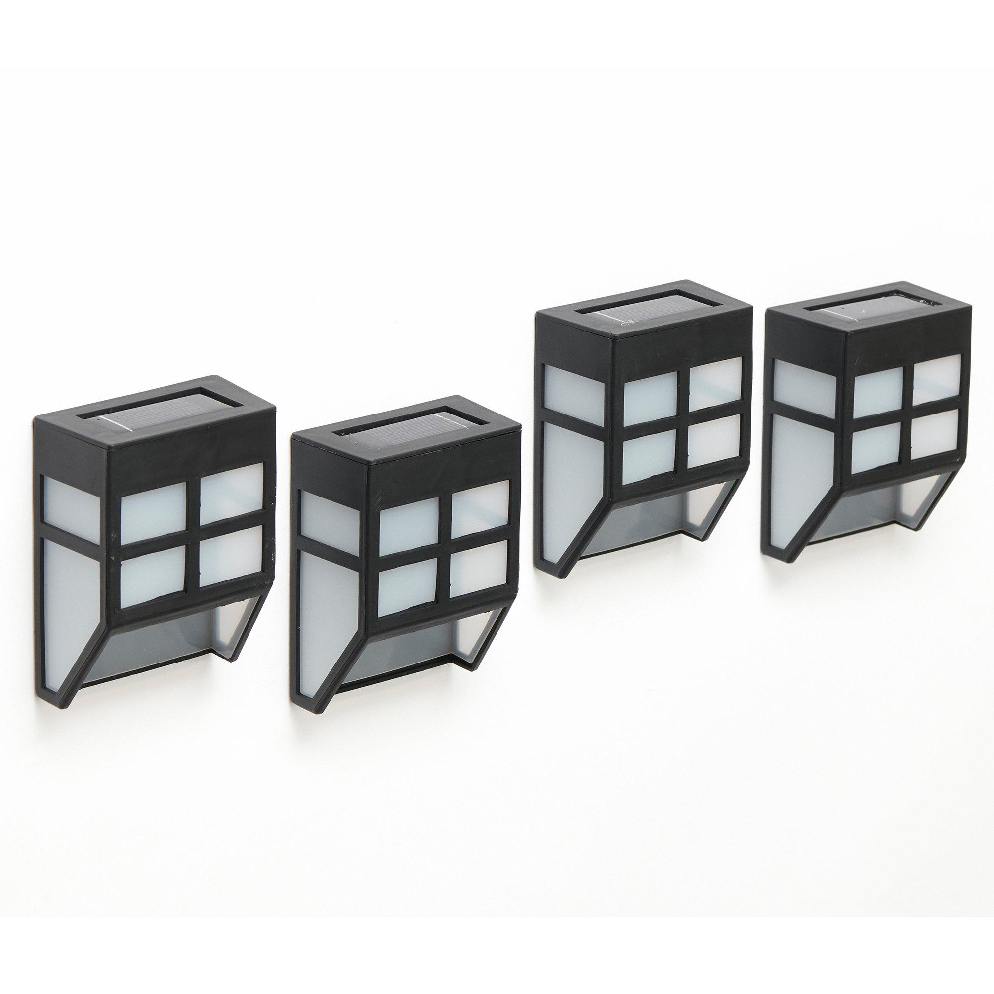 Multi - Greenhurst - Pack of 4 Solar fence lights - 3