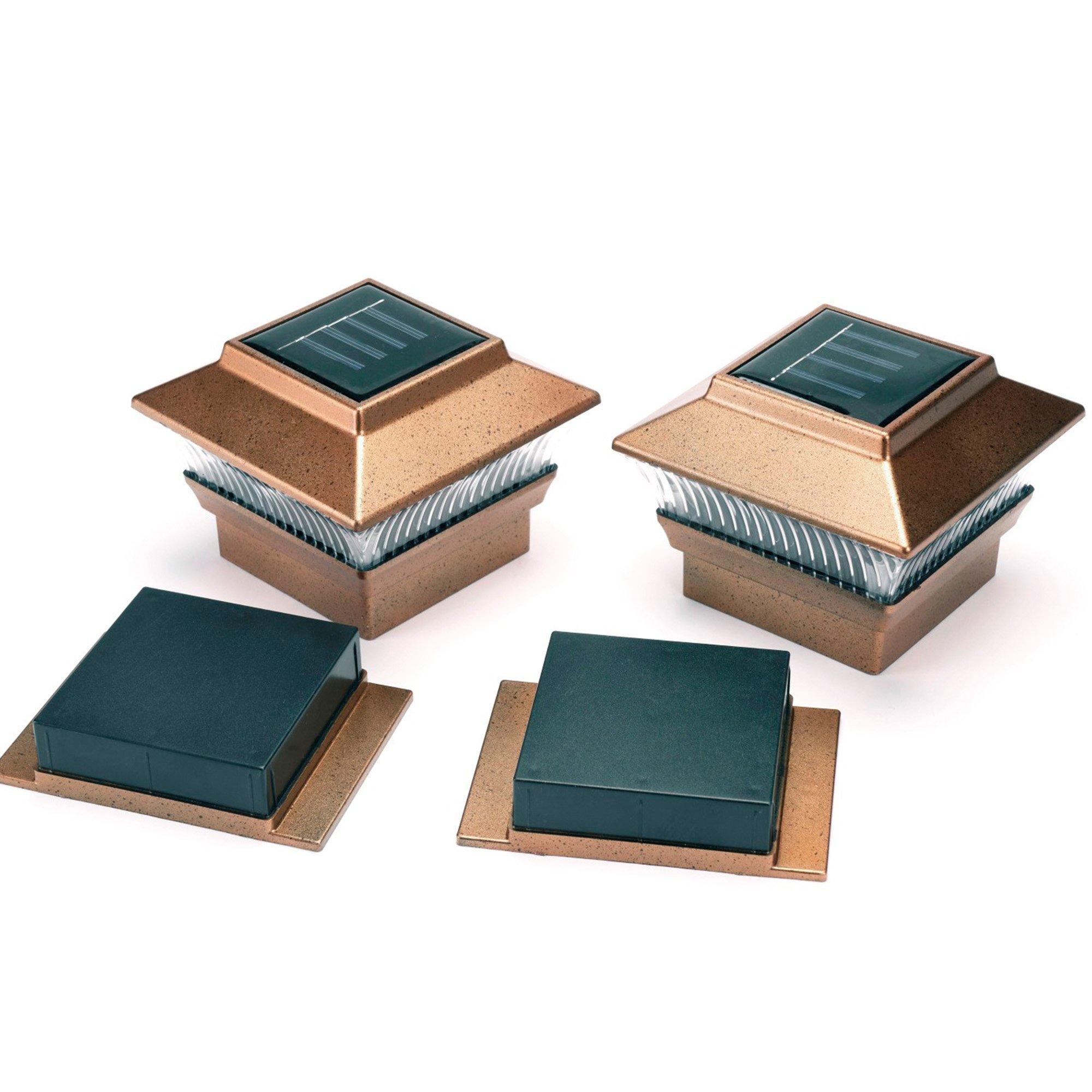 Multi - Greenhurst - 2 x Solar post lights - 2