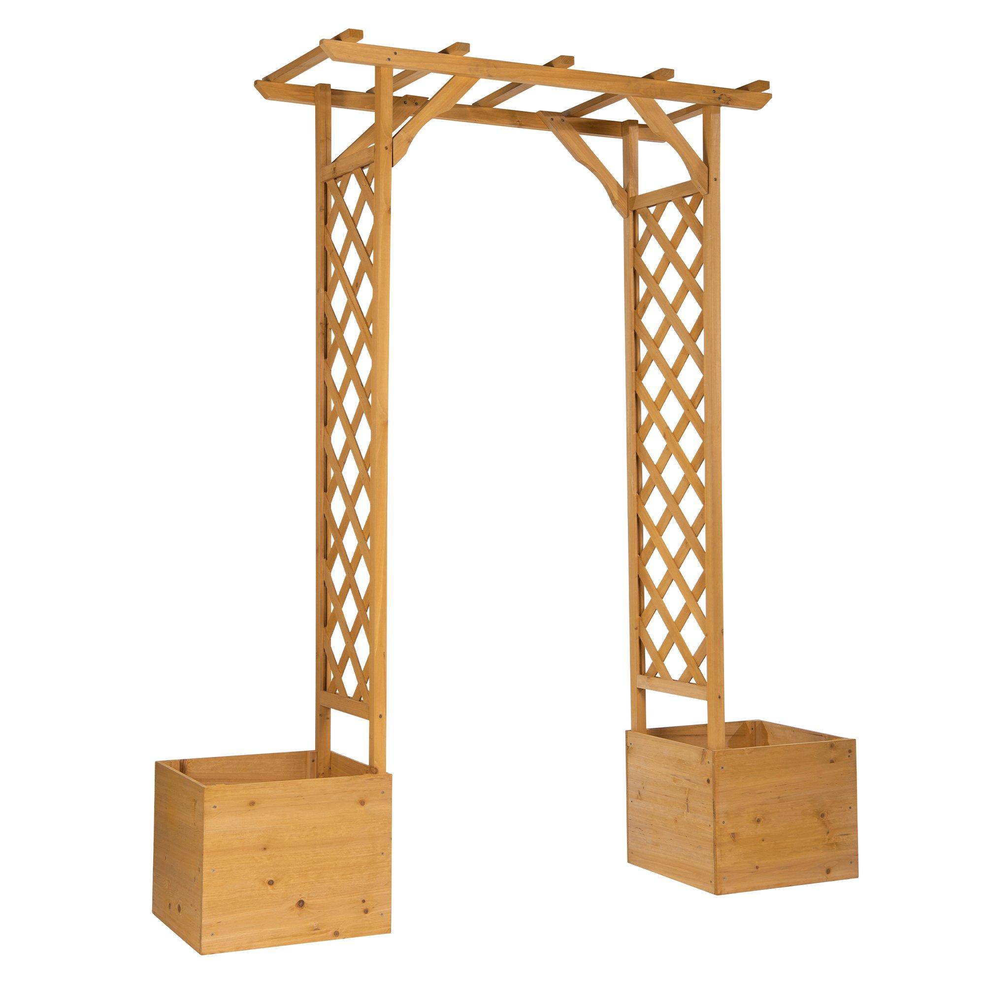 Wood - Greenhurst - Wooden Arch and Planters - 2