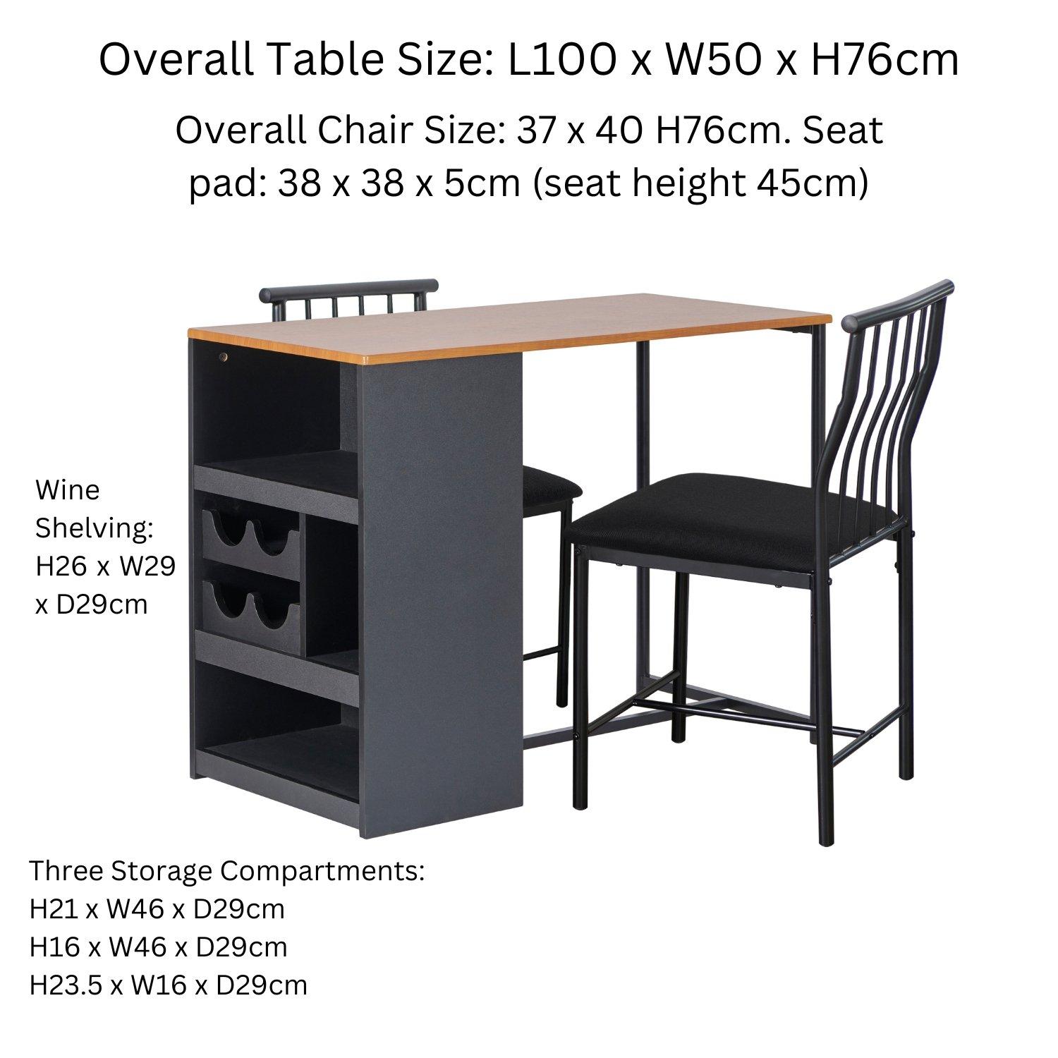 Black - Greenhurst - Bistro Storage set - 5