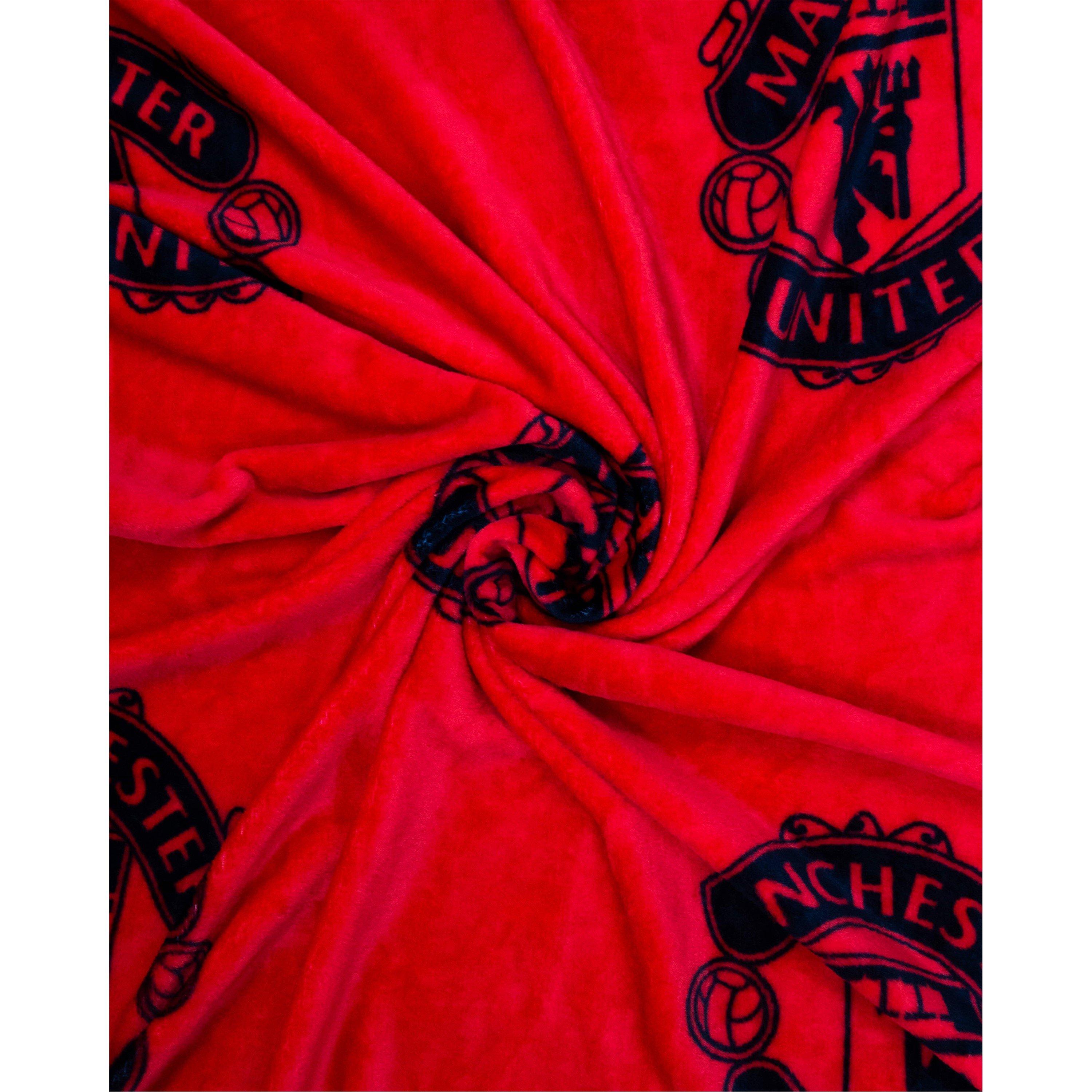 Multi - Manchester United FC - Man United FC Sherpa Fleece Blanket - 3