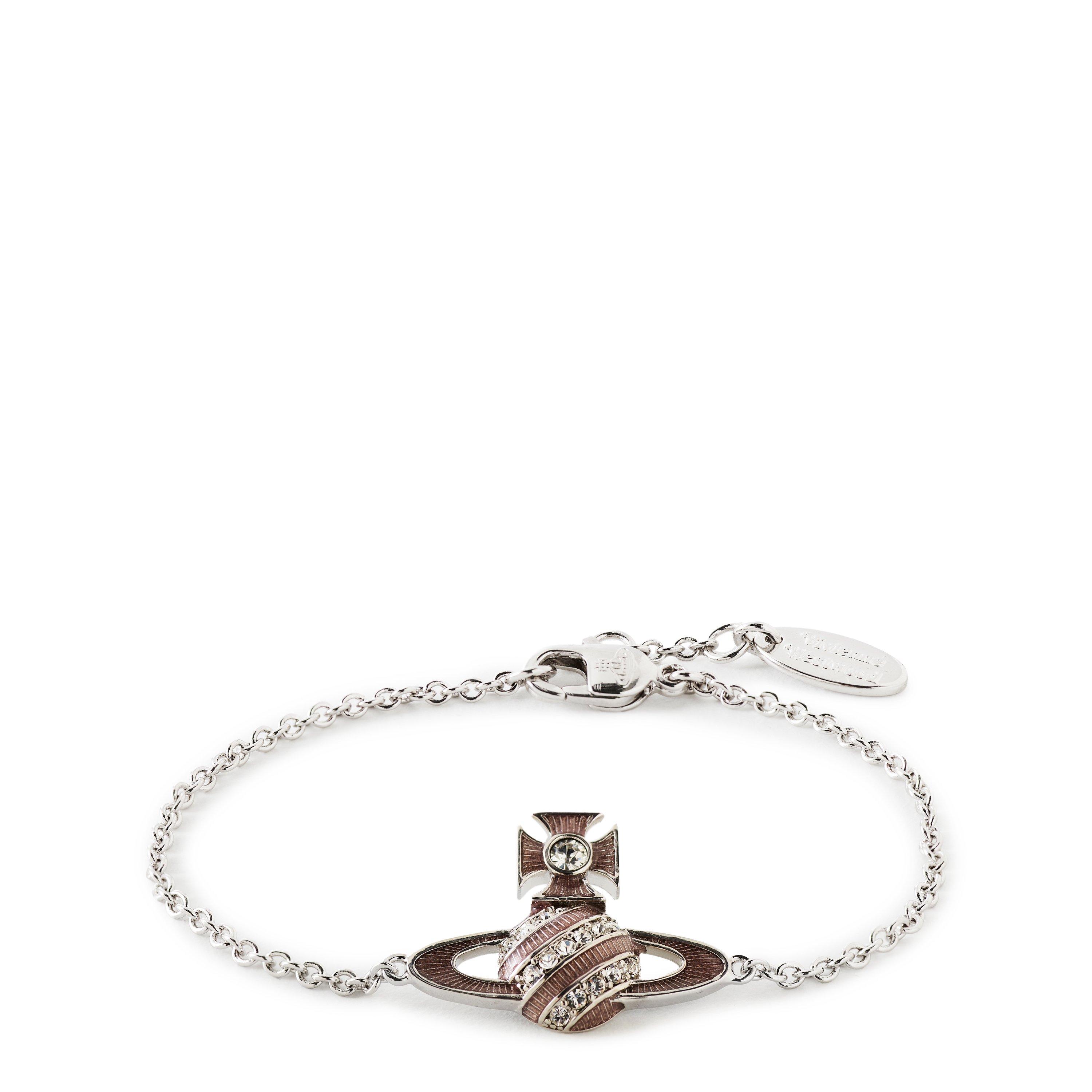 Plat/White - Vivienne Westwood - Assita Relief Orb Bracelet - 1