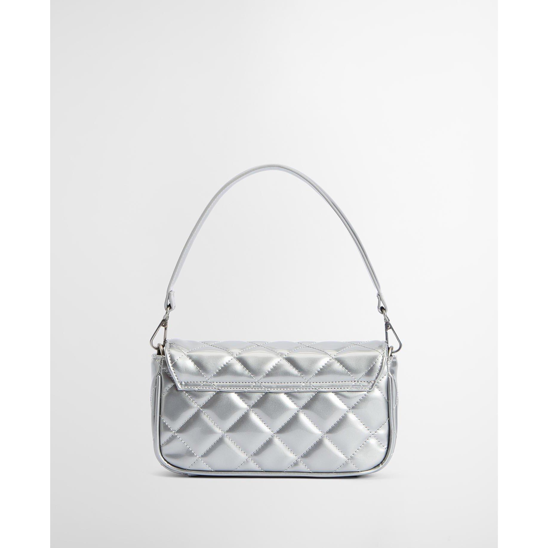 H Shine Silver - Barbour International - Quilted Medium Cross Body Bag - 3