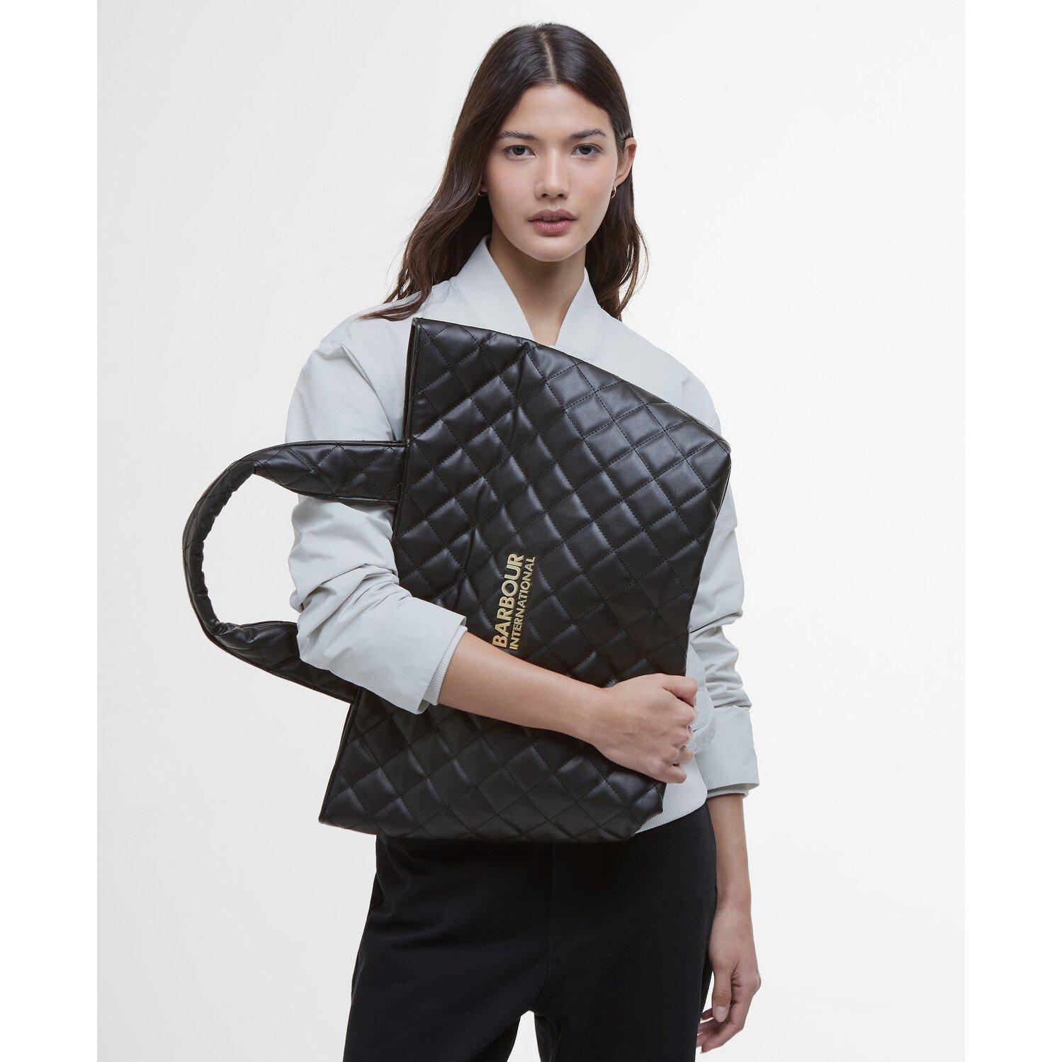 Black - Barbour International - Battersea Quilted Mini Tote Bag - 2
