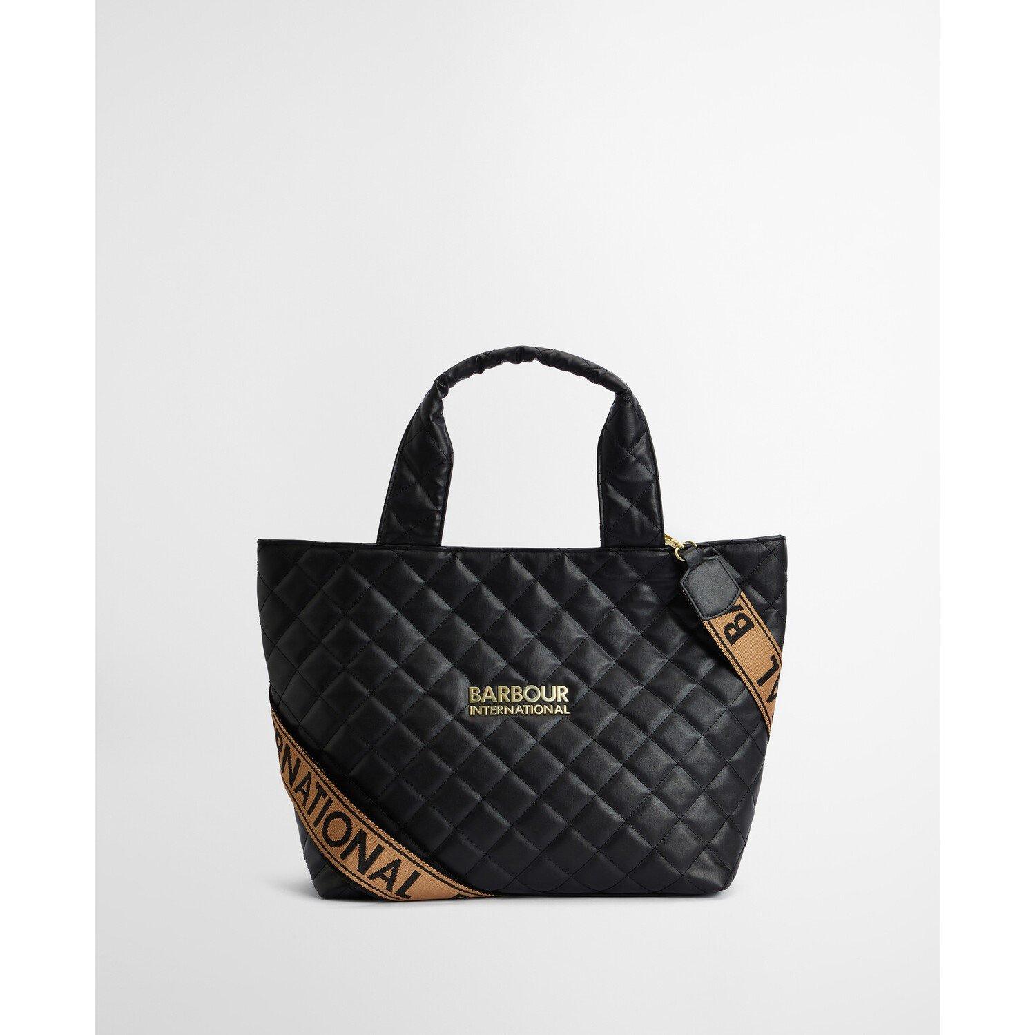 Black - Barbour International - Battersea Quilted Mini Tote Bag - 4