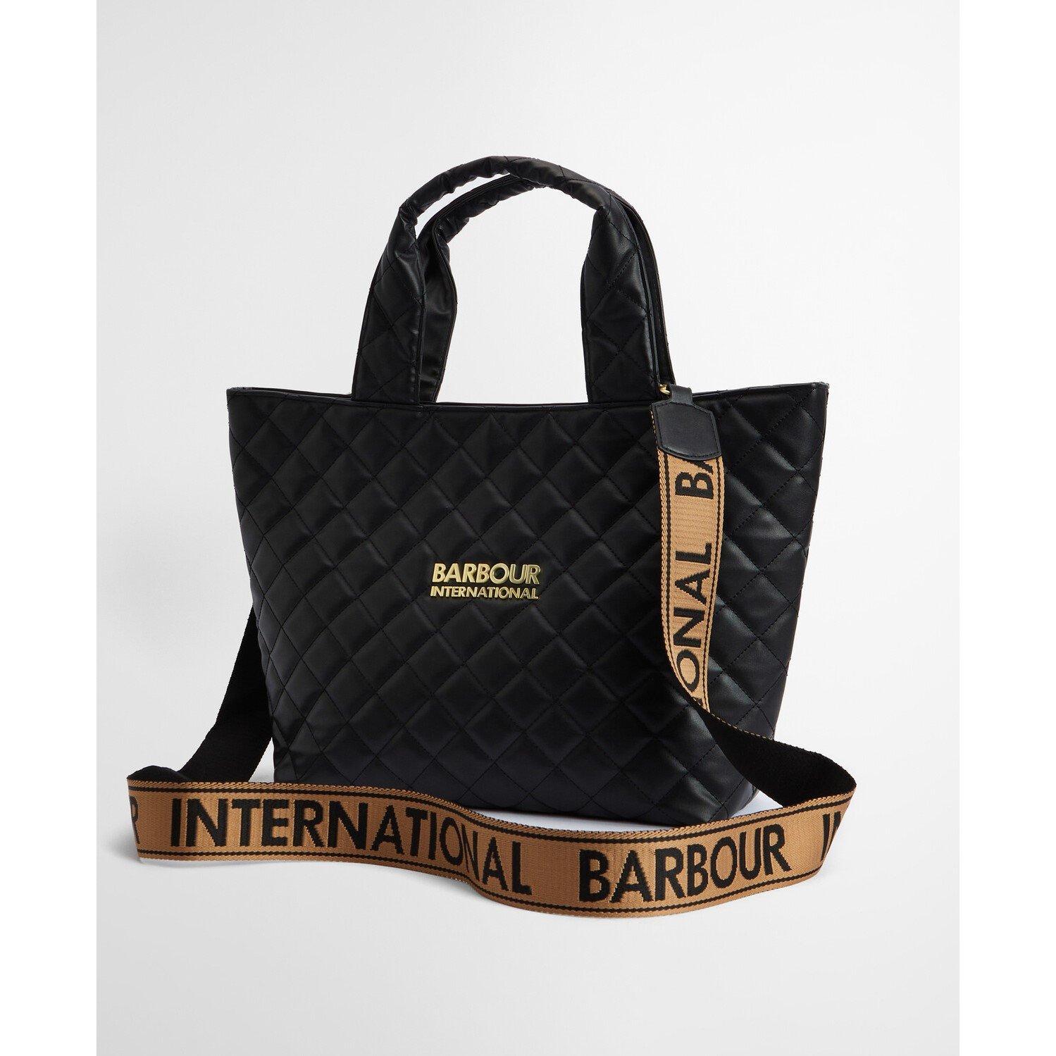Black - Barbour International - Battersea Quilted Mini Tote Bag - 5
