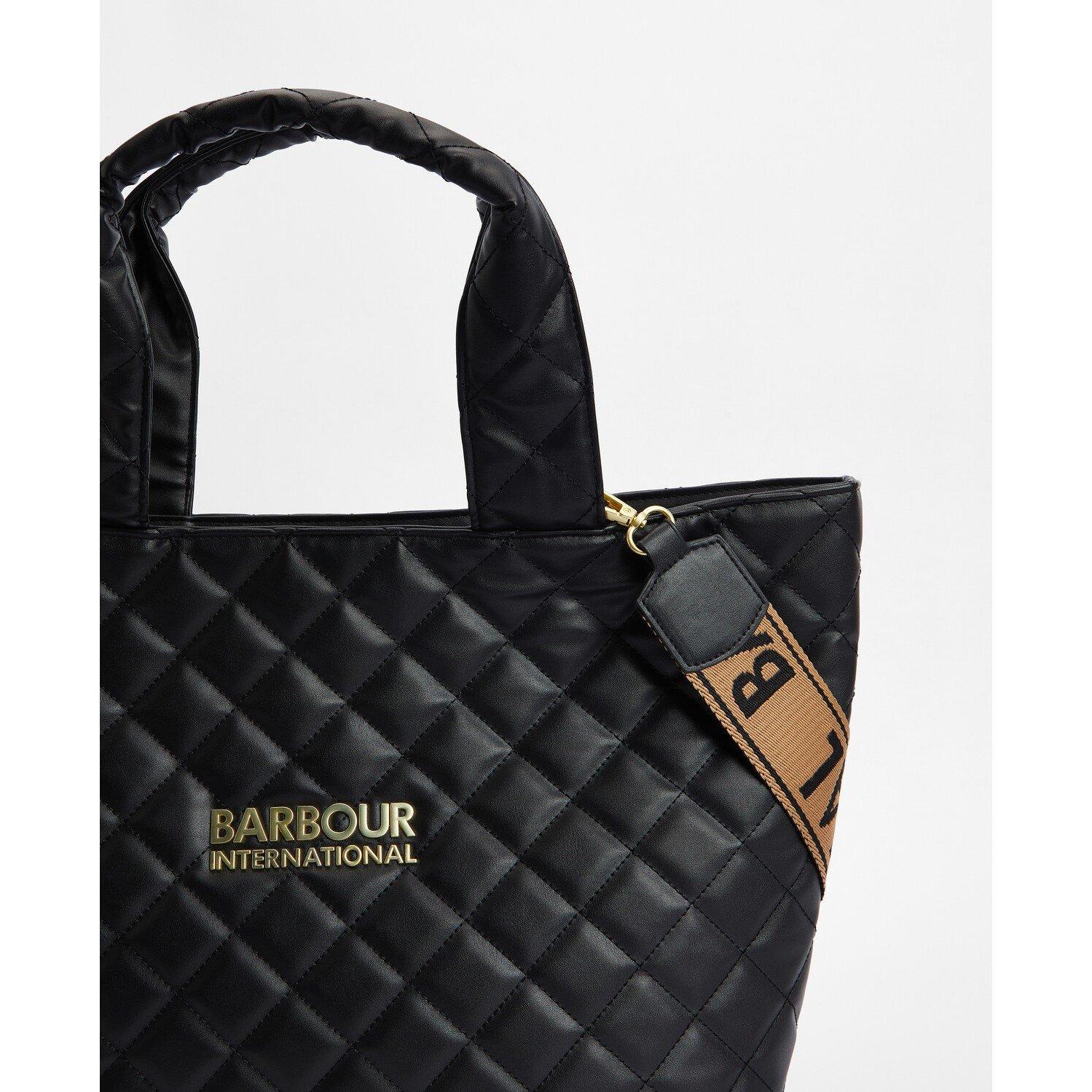 Black - Barbour International - Battersea Quilted Mini Tote Bag - 7
