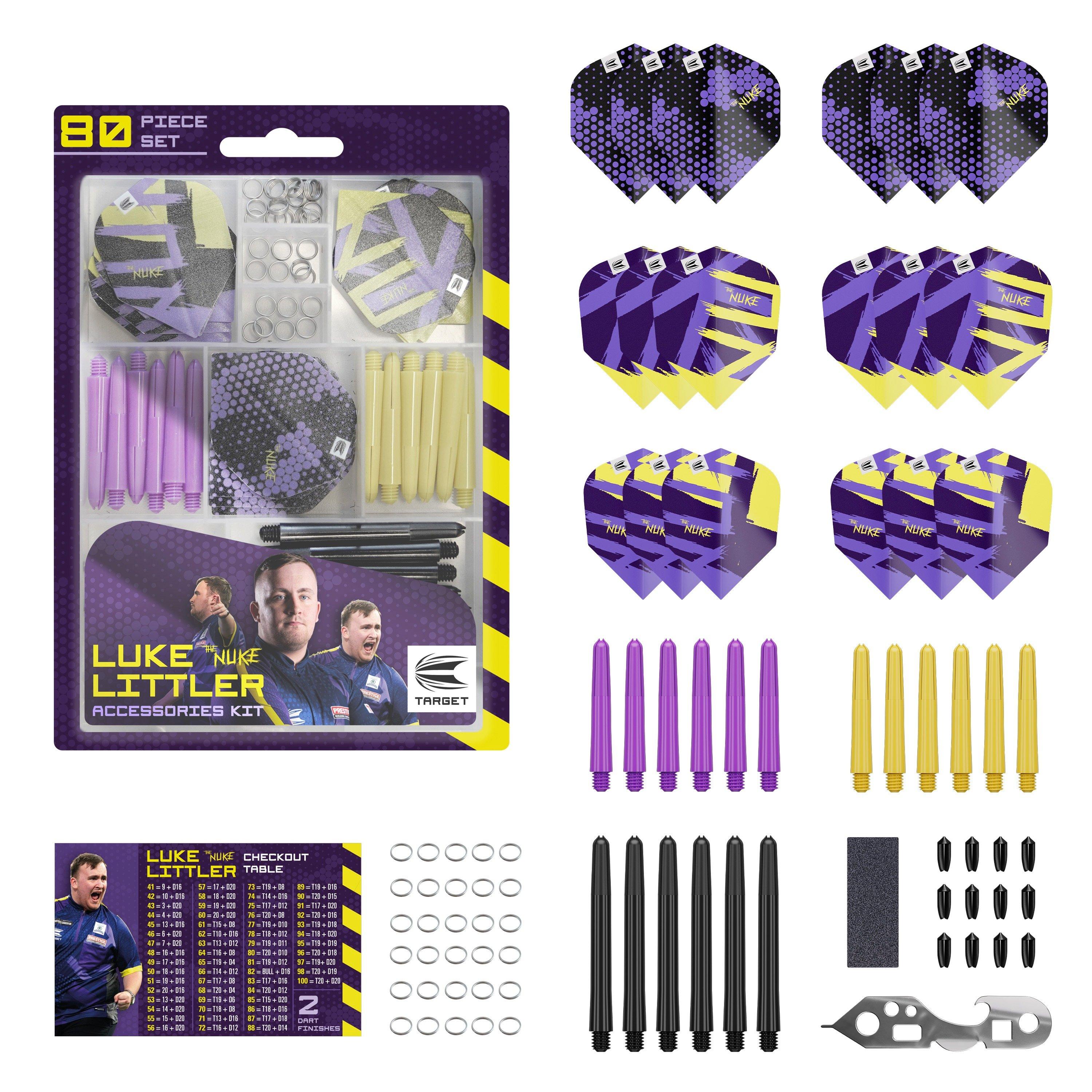 ダーツ TARGET THE NUKE LUKE LITTLER 2BA Luke 'The Nuke' Littler Dartboard Set by Target – Double Top