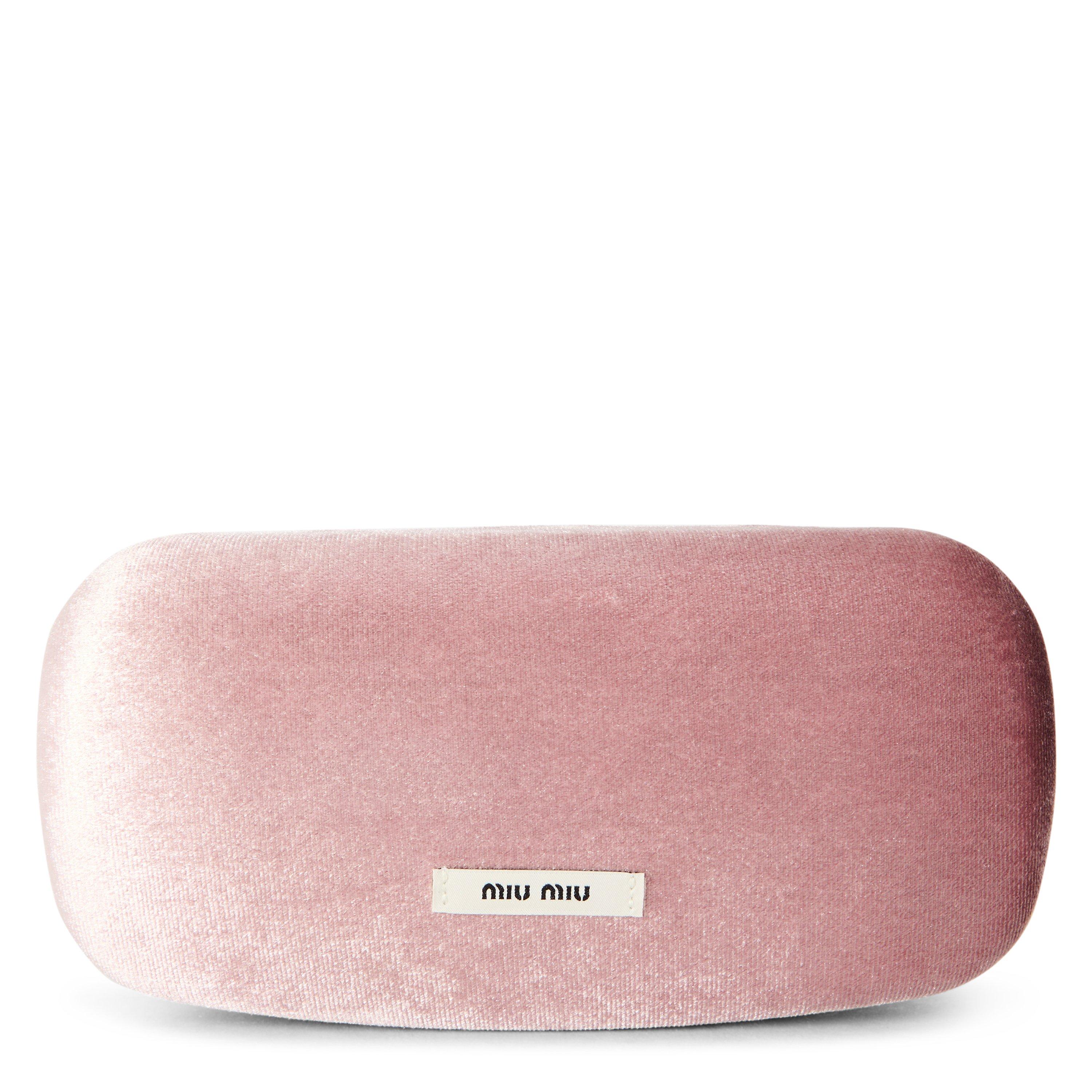 Pale Gold/Grey - Miu Miu - Women's Logo Sunglasses - 5