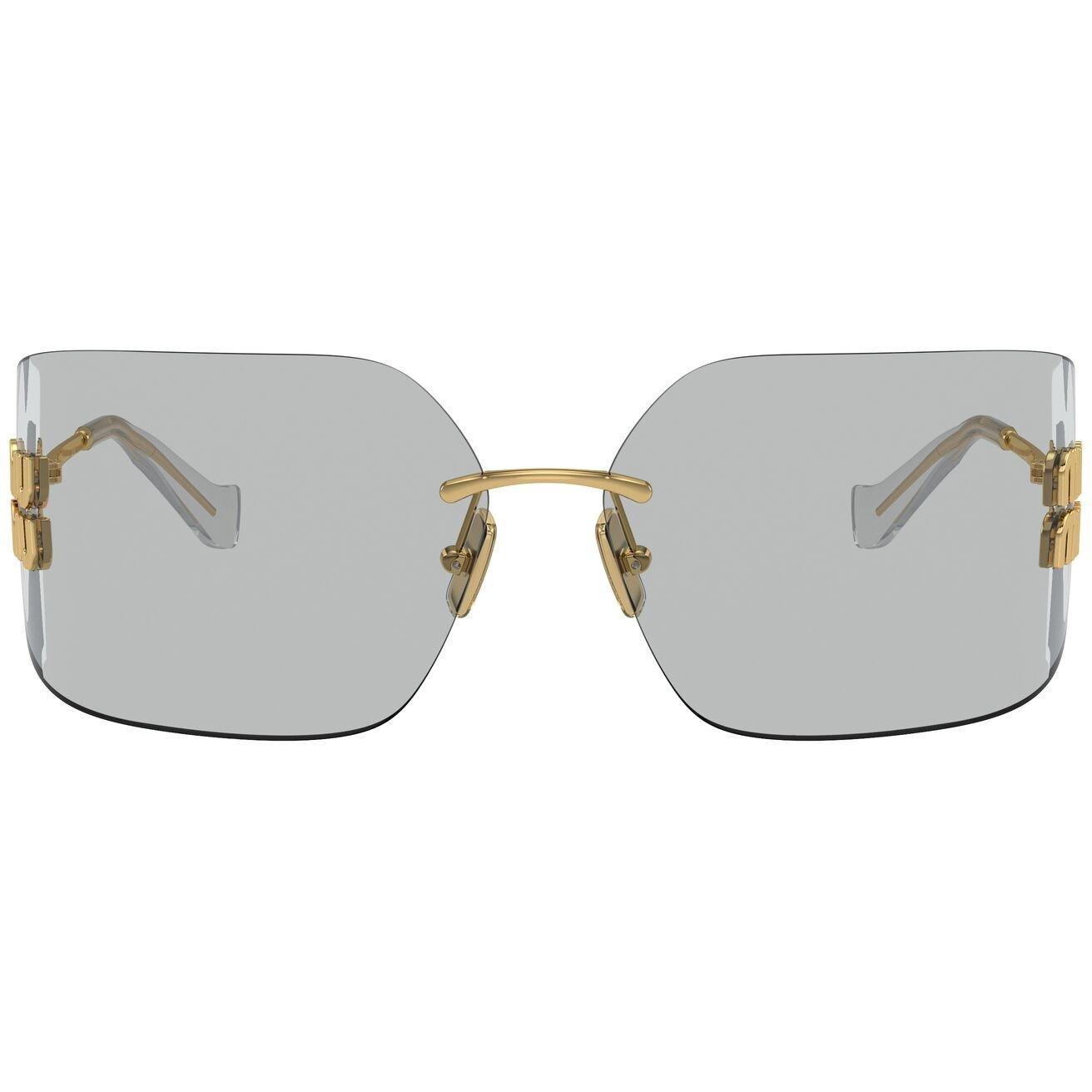 Gold - Miu Miu - D-Frame Sunglasses - 1